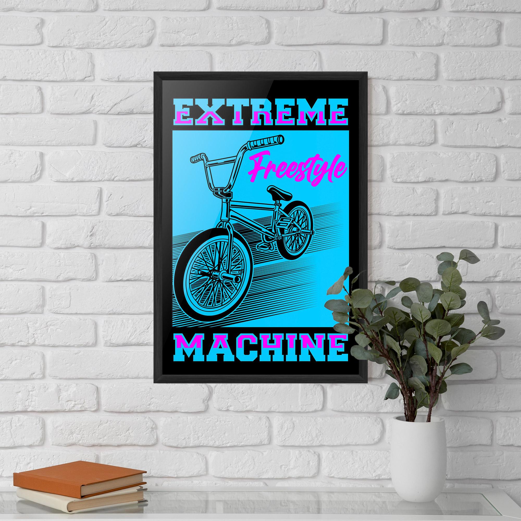 Gerahmte Poster Extreme Machine mockup 5