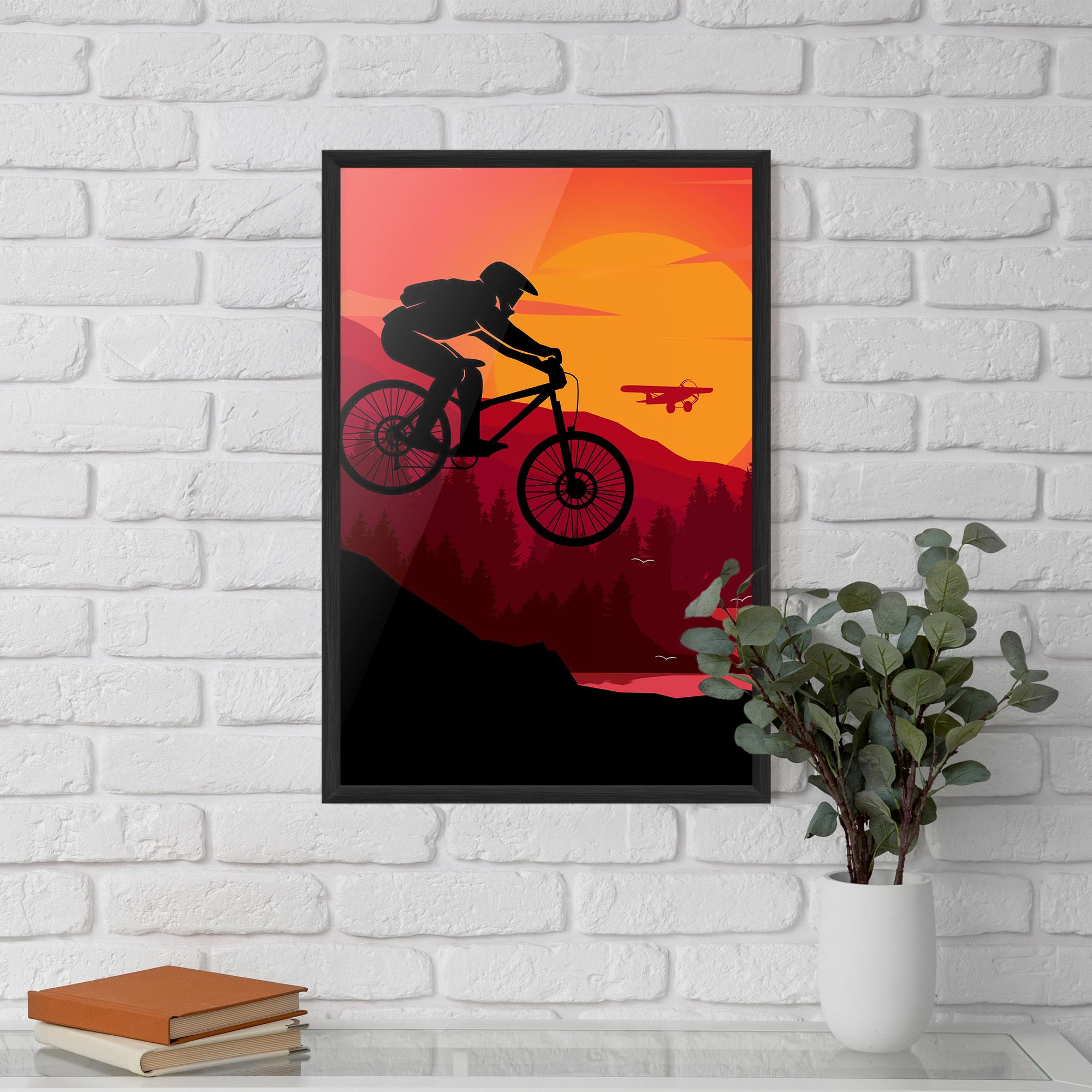 Mountain Bike Sunset mockup 5