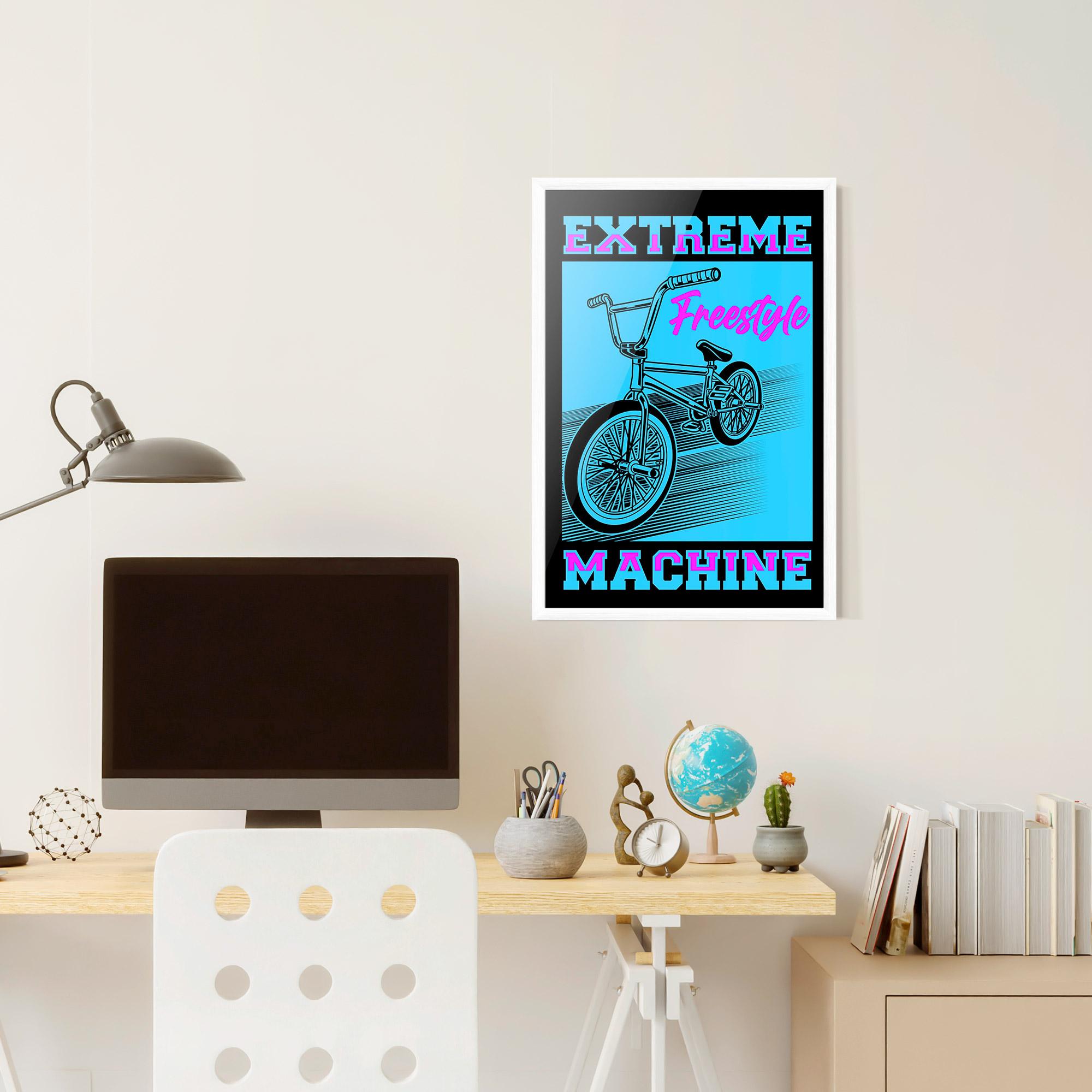 Gerahmte Poster Extreme Machine mockup 6
