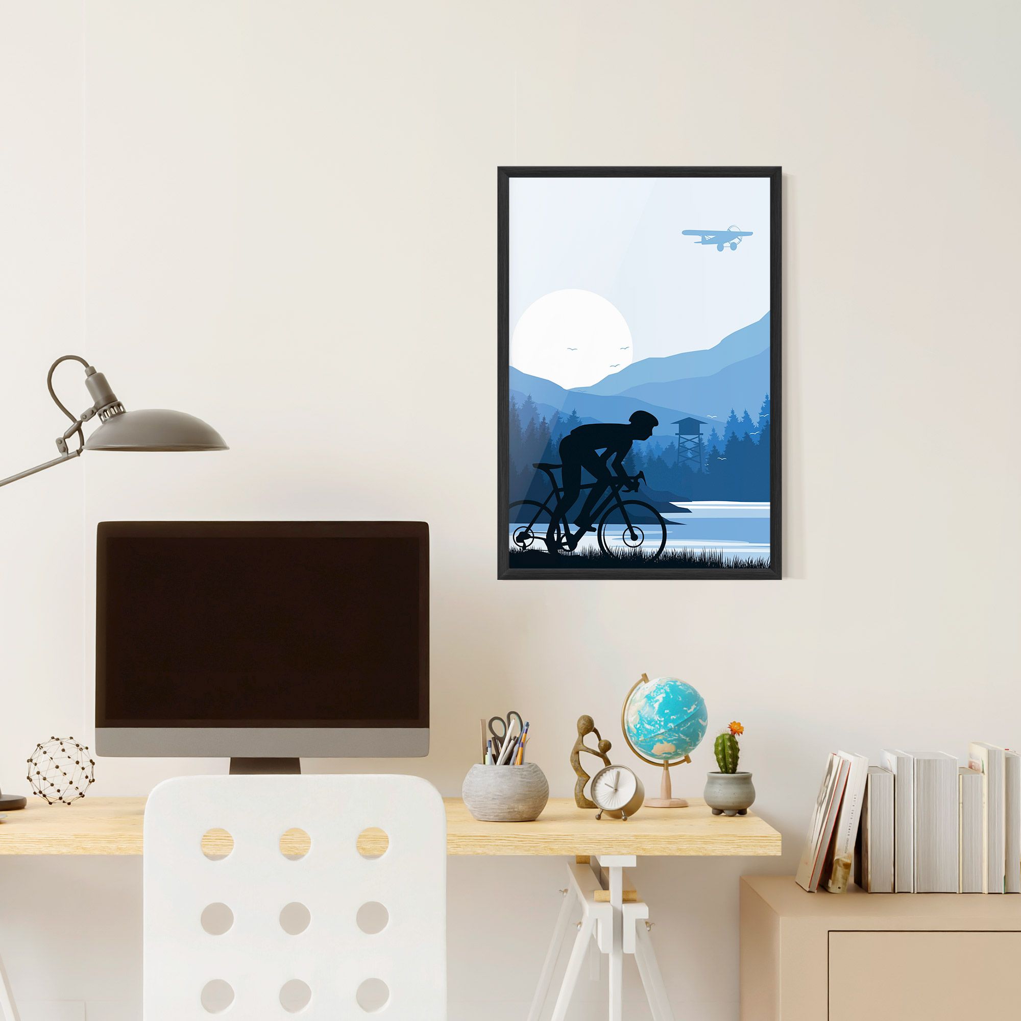 Blue Light Bike mockup 6