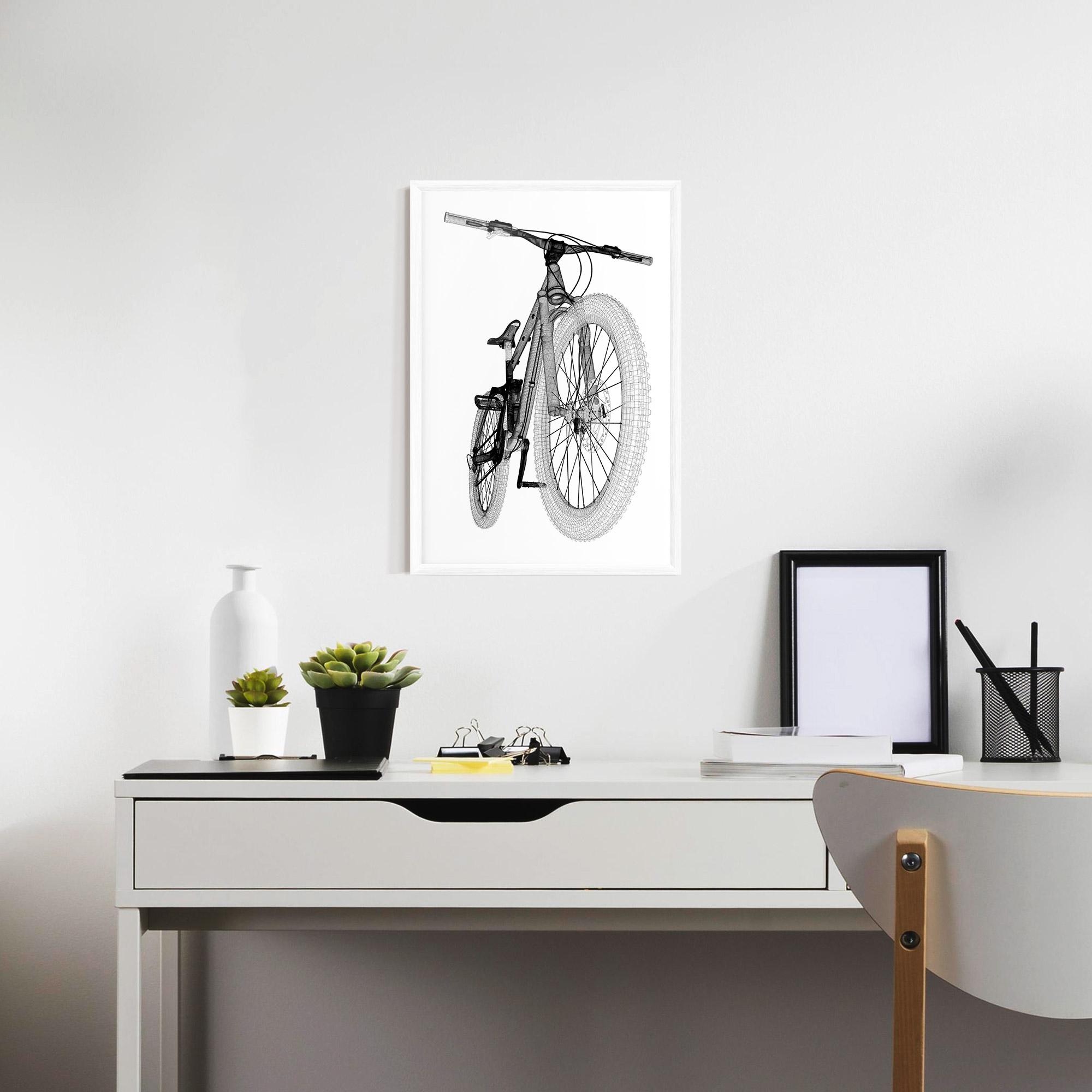 Gerahmte Poster Mountain Bicycle 3d Model mockup 7