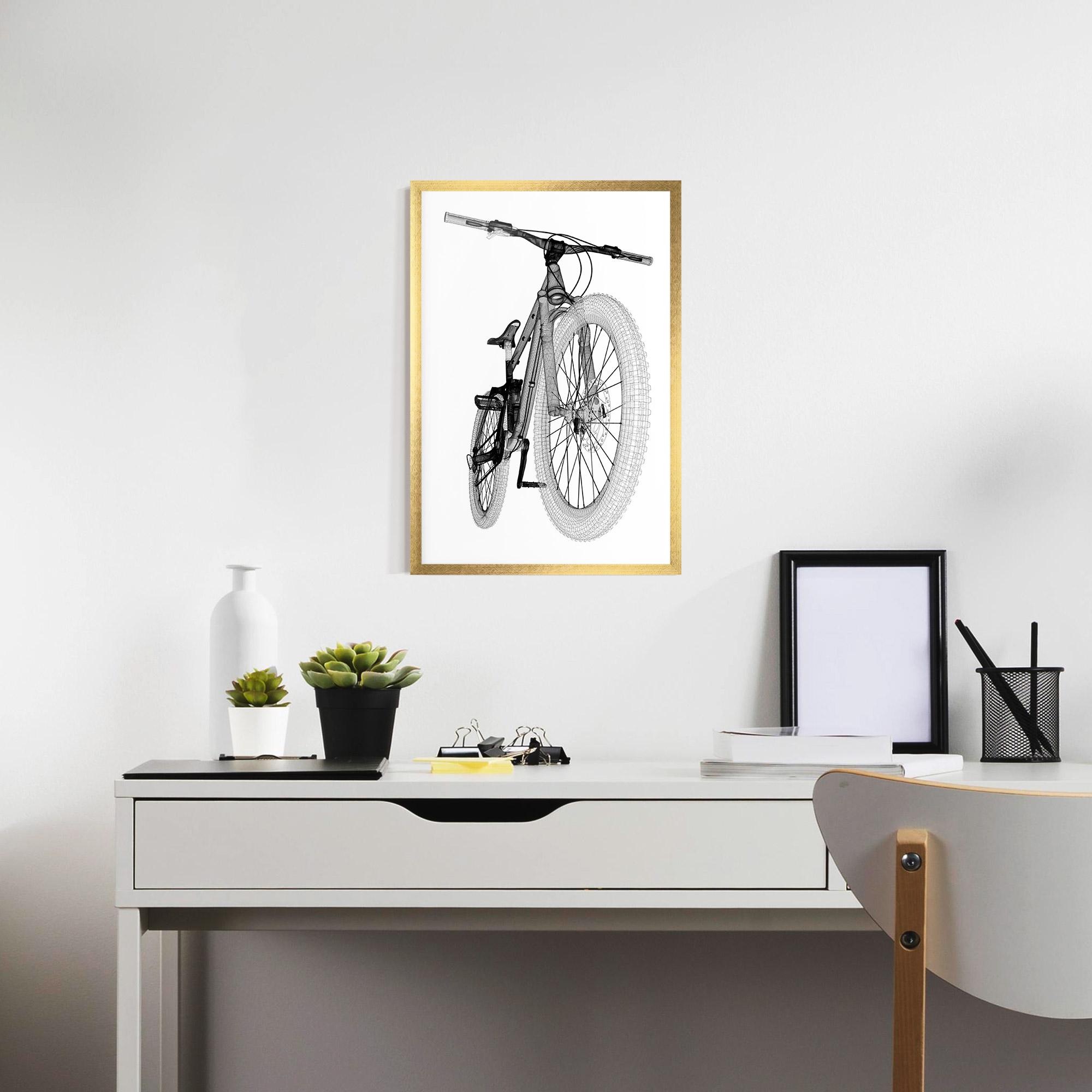 Gerahmte Poster Mountain Bicycle 3d Model mockup 7