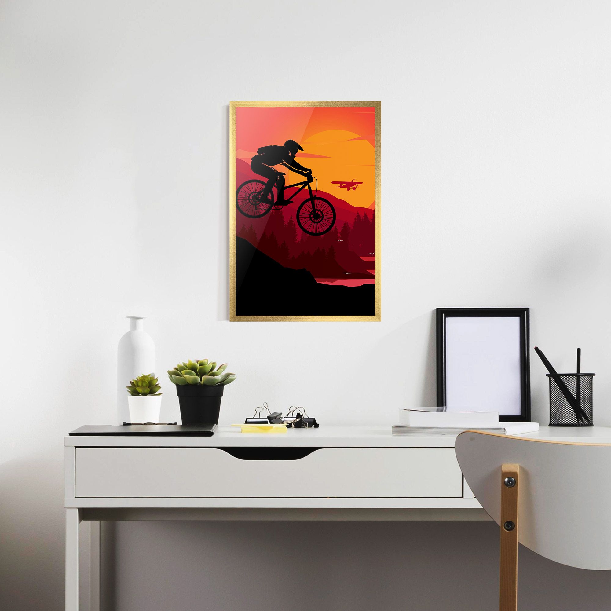 Mountain Bike Sunset mockup 7