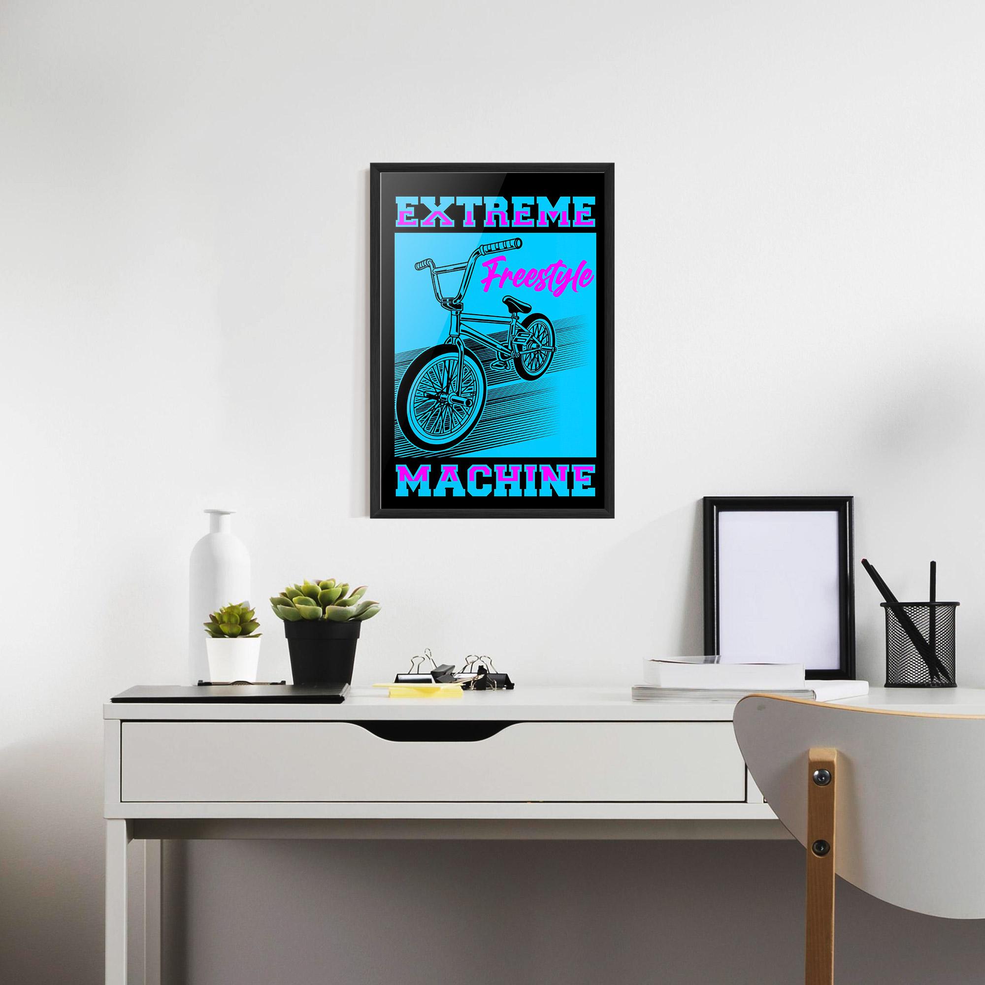 Gerahmte Poster Extreme Machine mockup 7