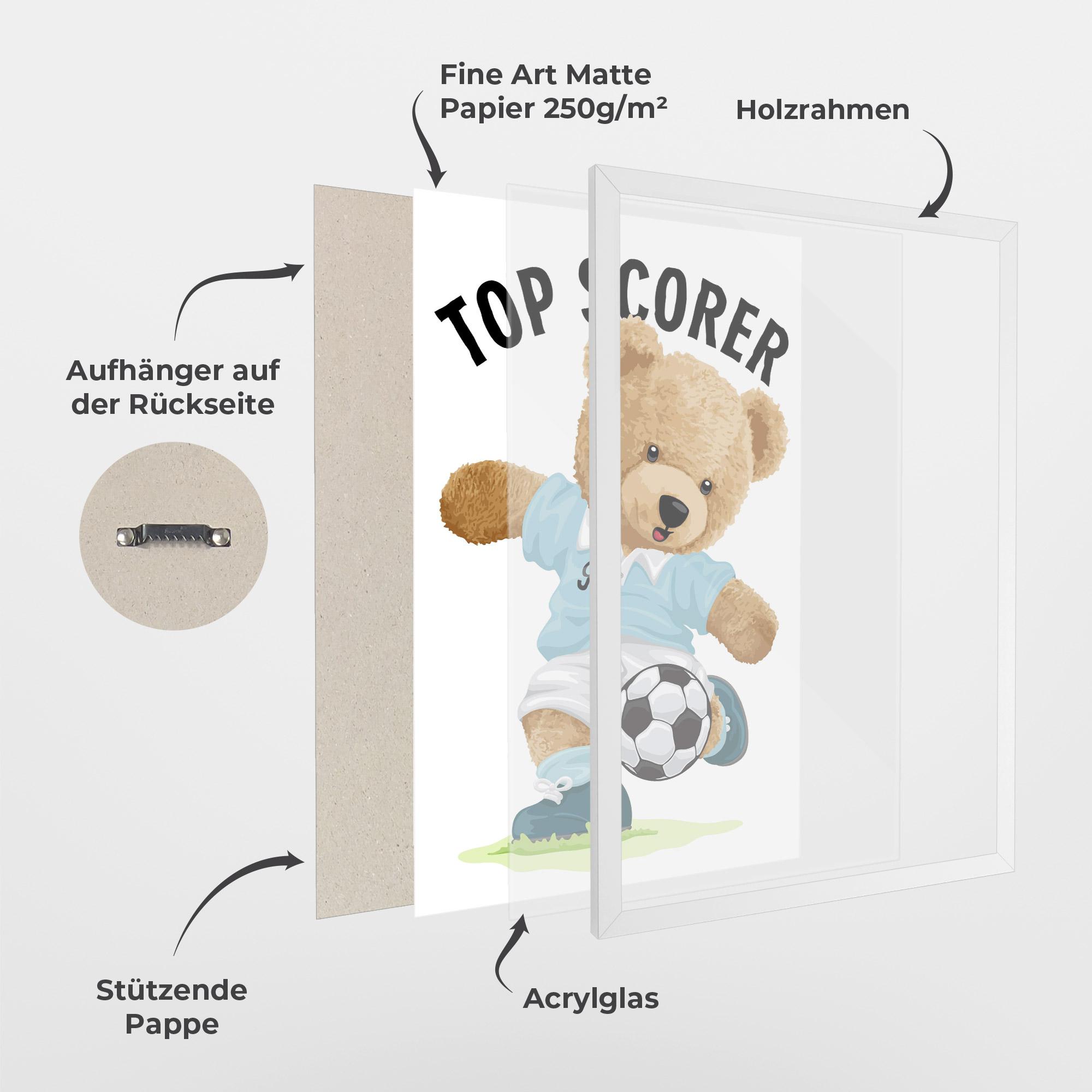 Gerahmte Poster Top Scorer mockup 1
