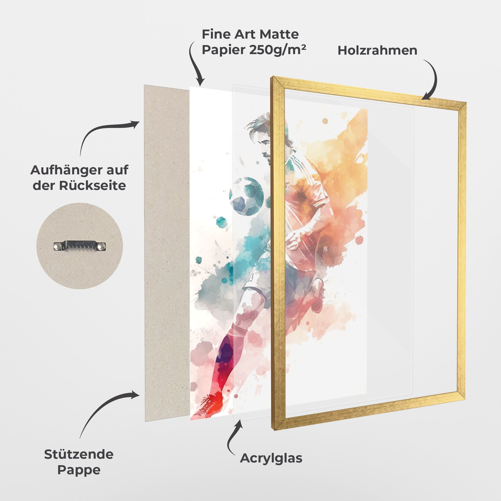 Football Watercolor mockup 1