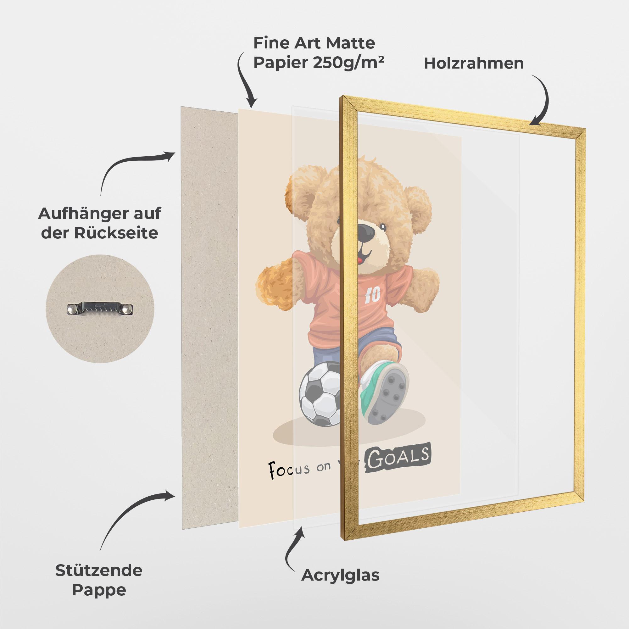 Gerahmte Poster Goals Focus mockup 1