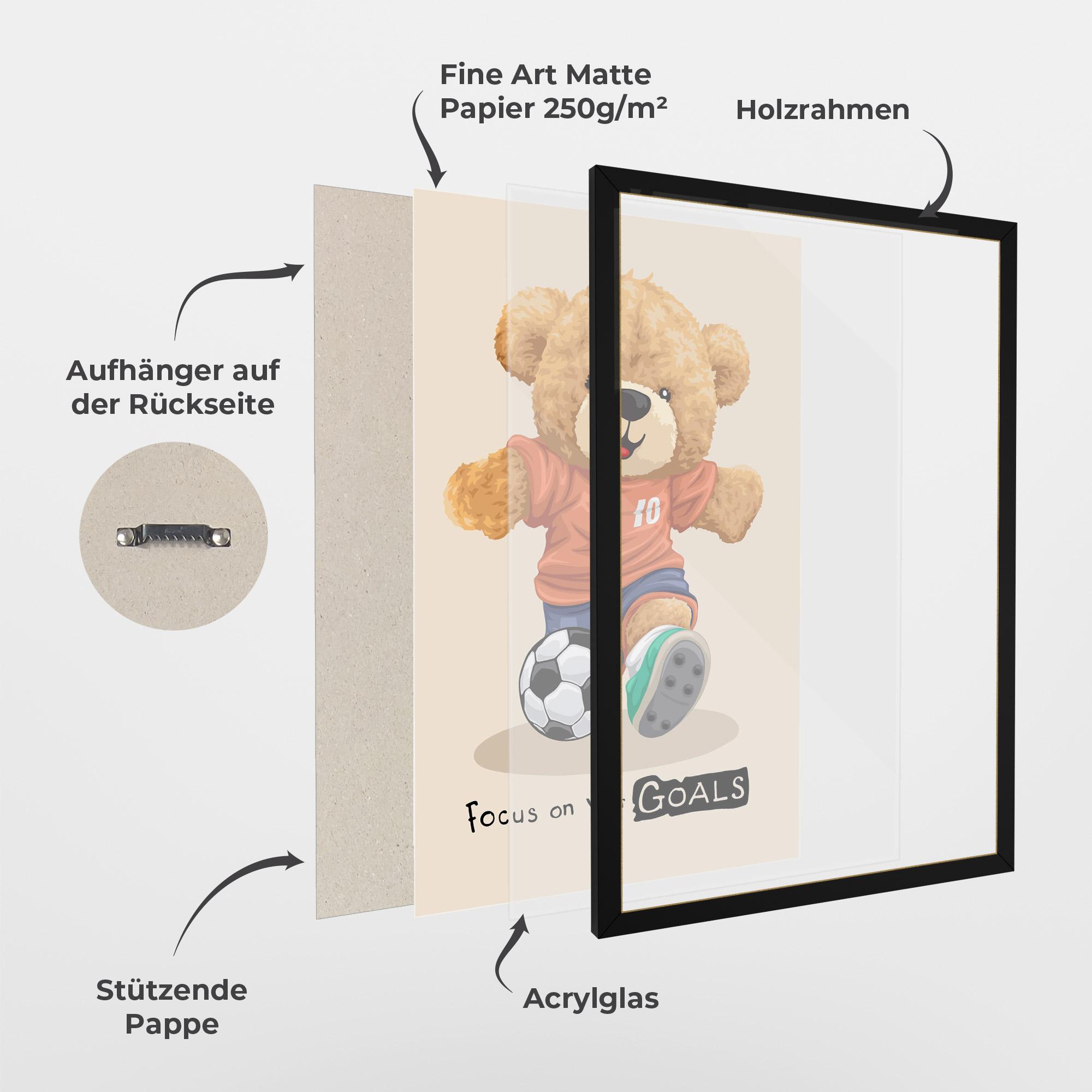 Gerahmte Poster Goals Focus mockup 1