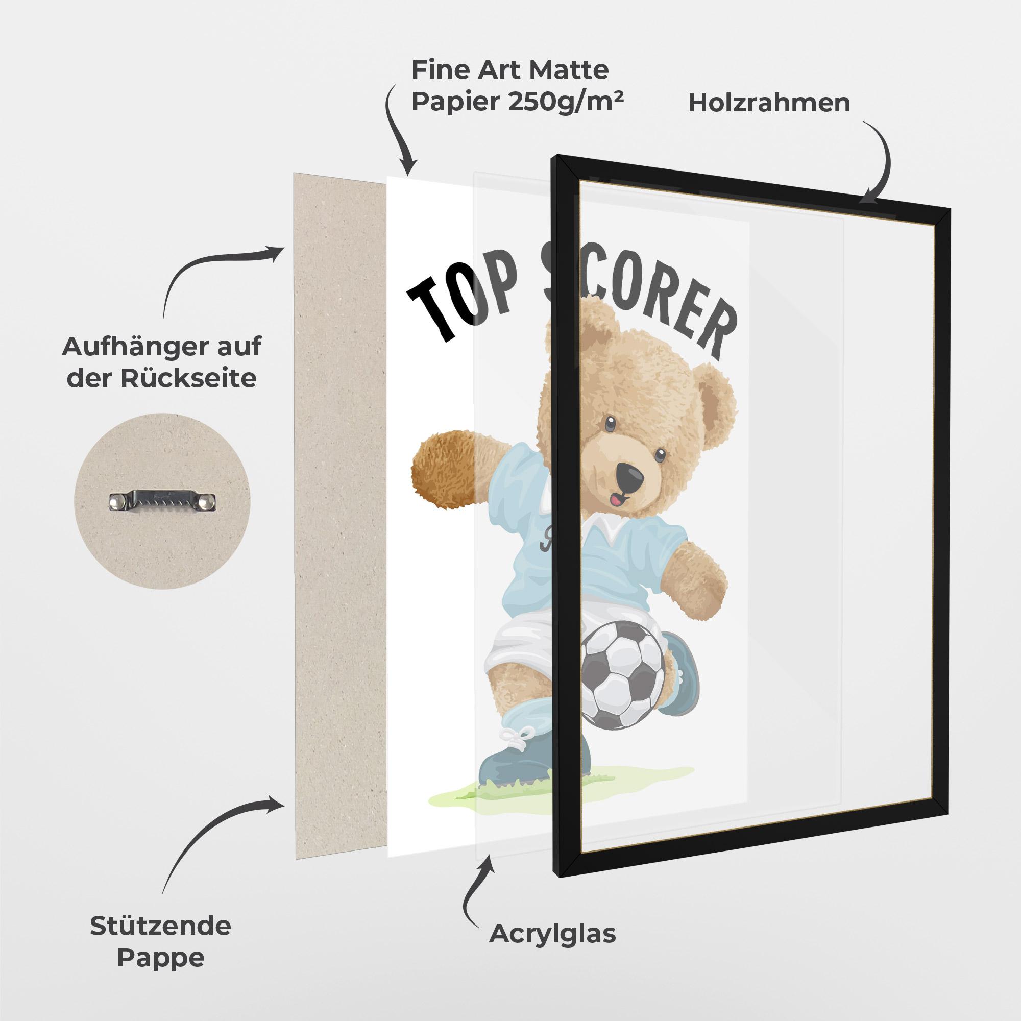 Gerahmte Poster Top Scorer mockup 1