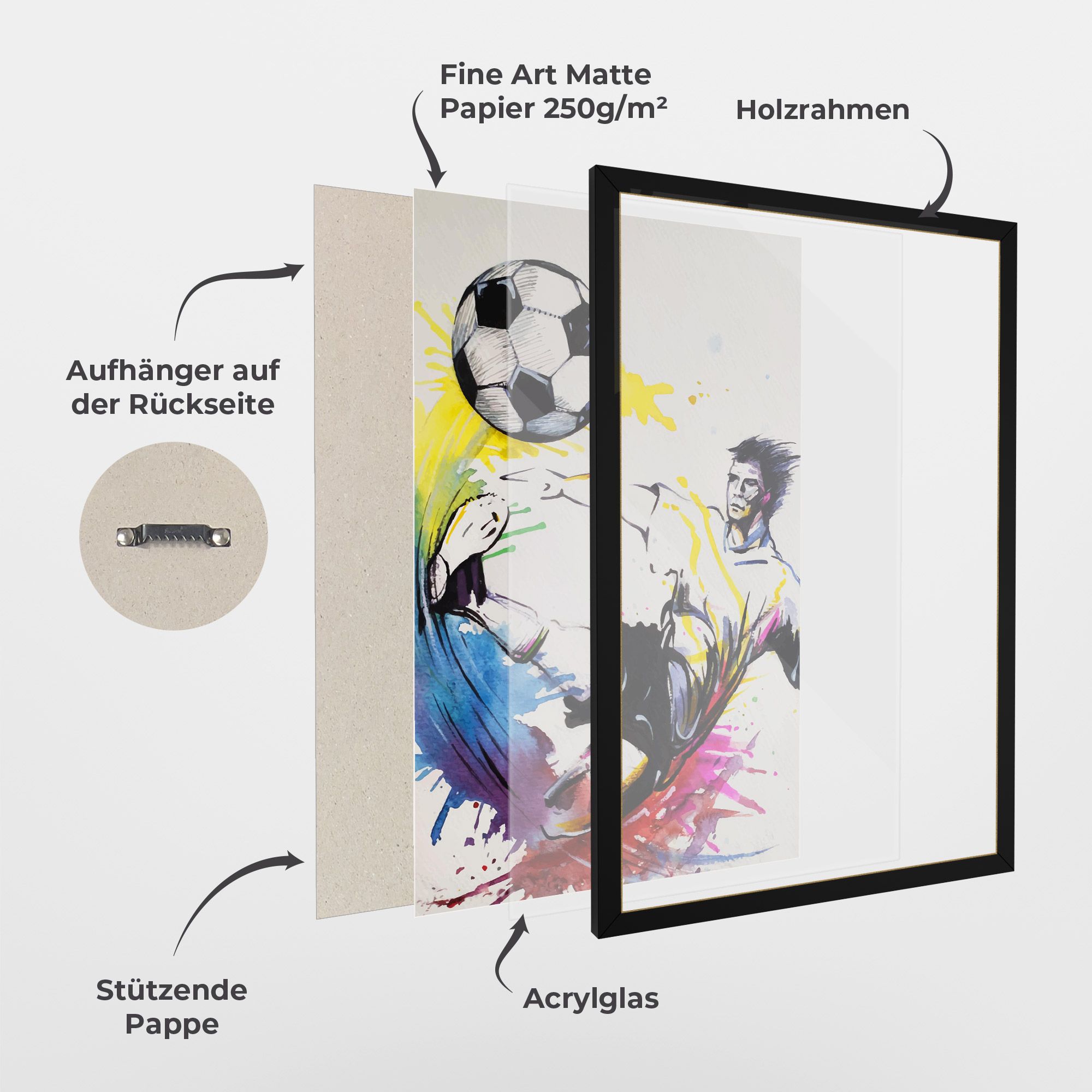 Yellow Art Football mockup 1