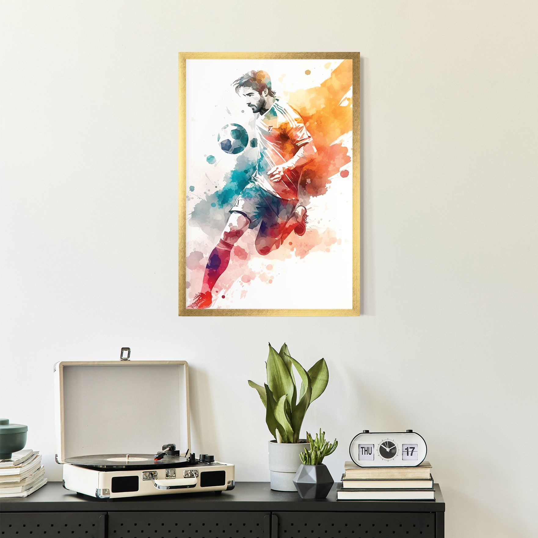 Football Watercolor mockup 2