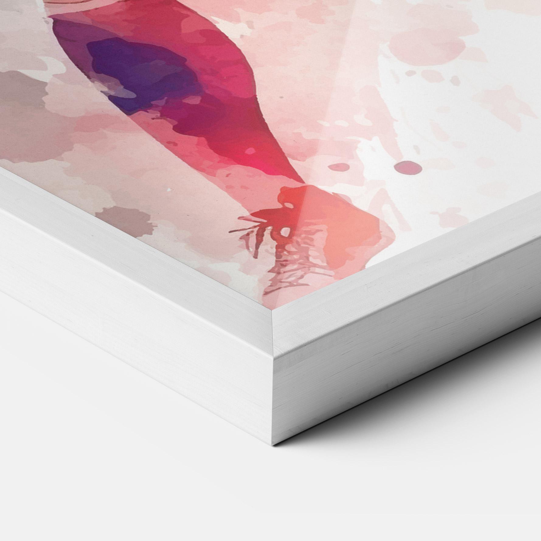 Gerahmte Poster Football Watercolor mockup 3