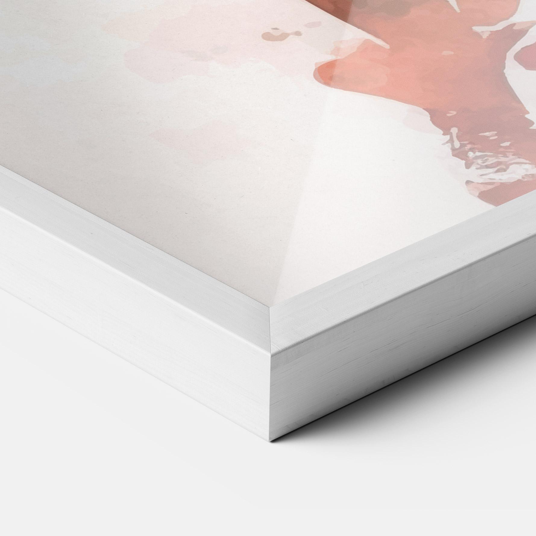 Gerahmte Poster Green Football mockup 3