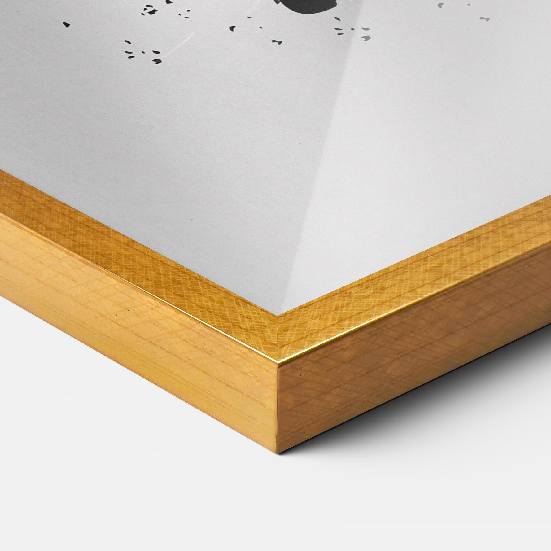 Gerahmte Poster Football Jump mockup 3