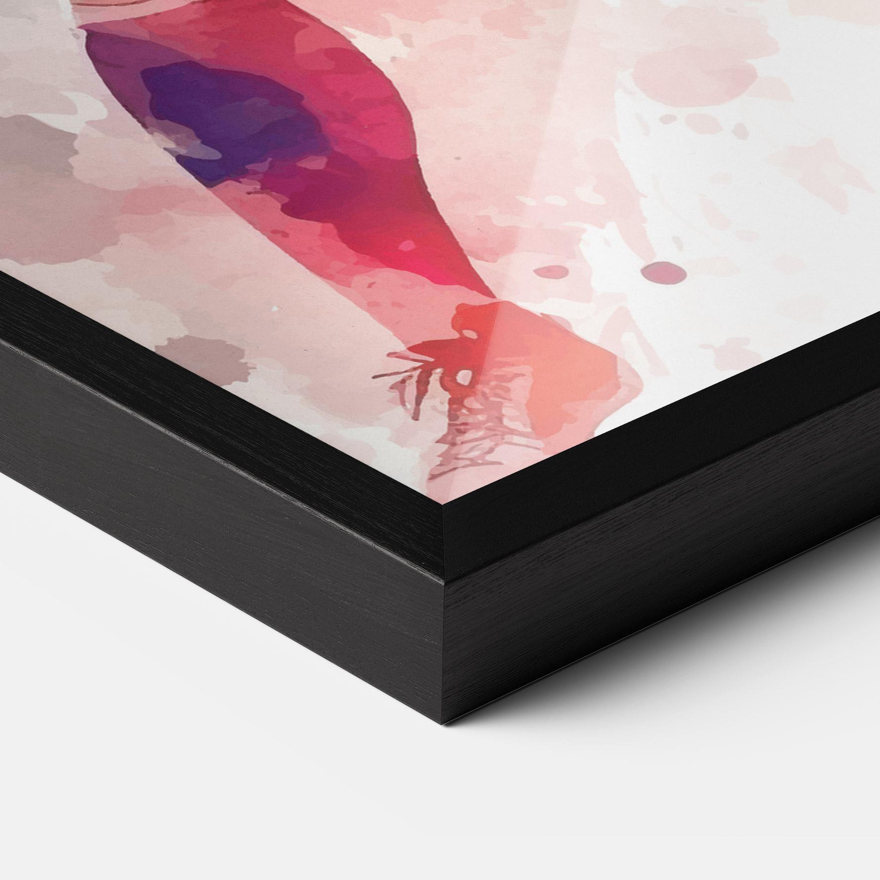 Gerahmte Poster Football Watercolor mockup 3