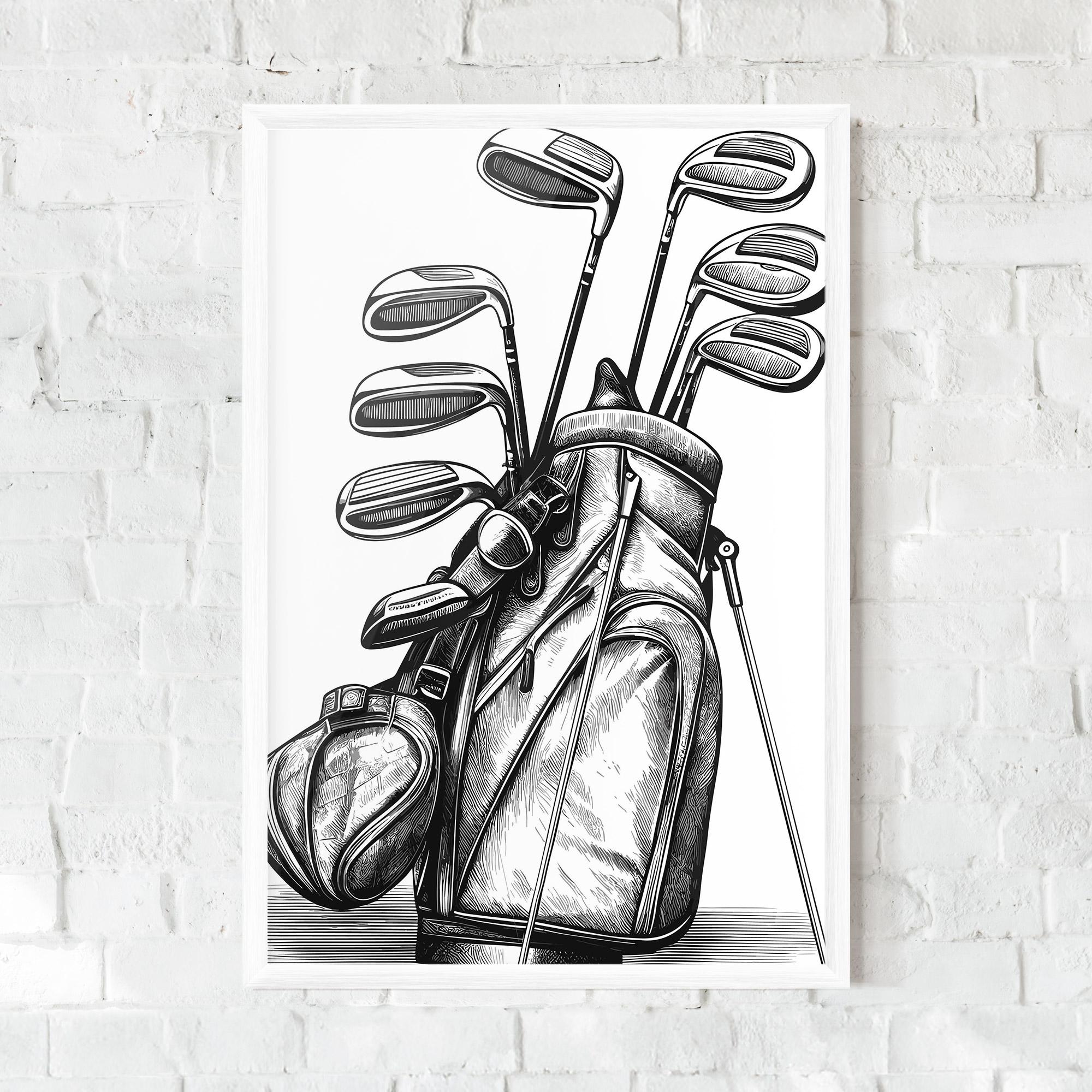 Gerahmte Poster Golf Club mockup 0