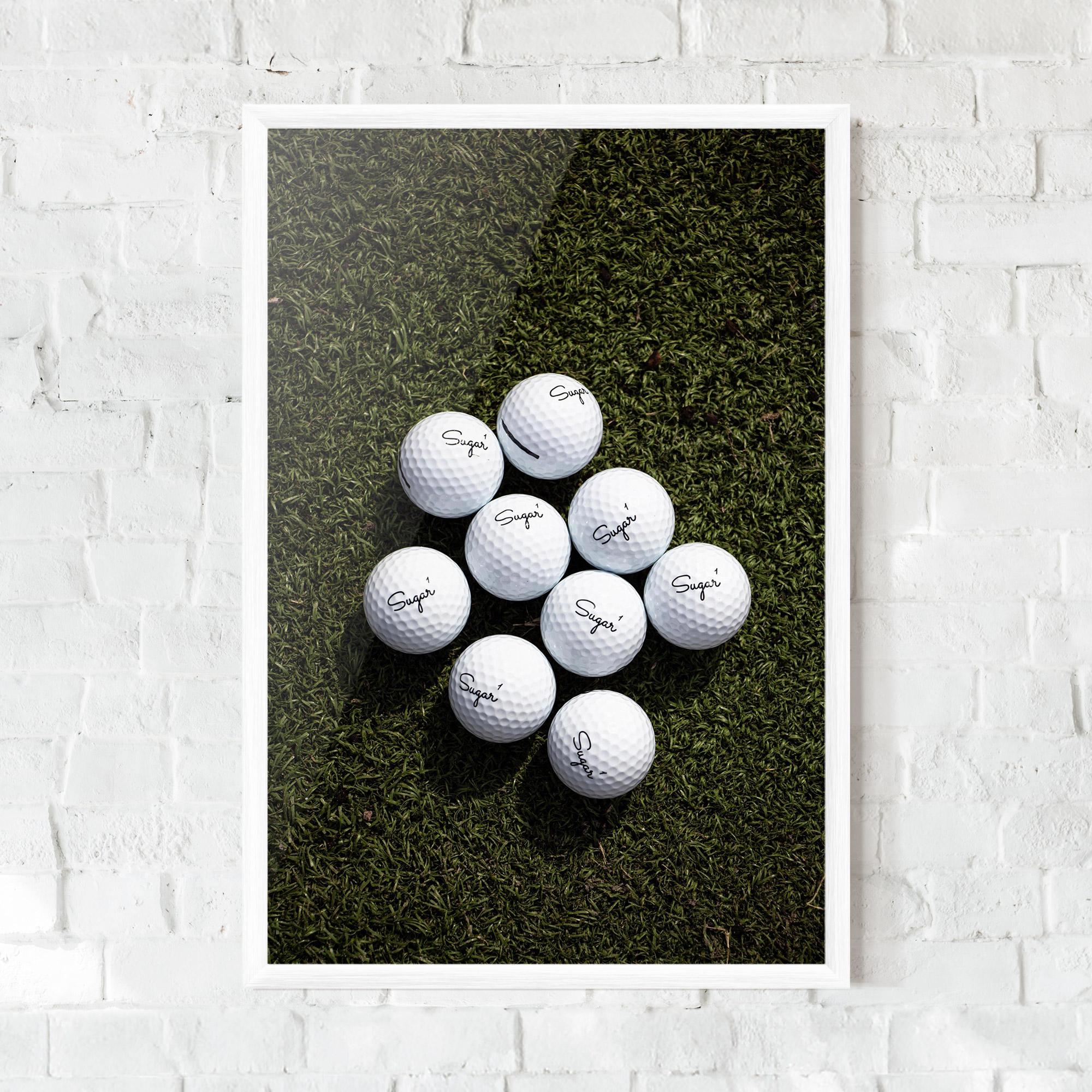 Gerahmte Poster Sugar 1 Golf Balls mockup 0