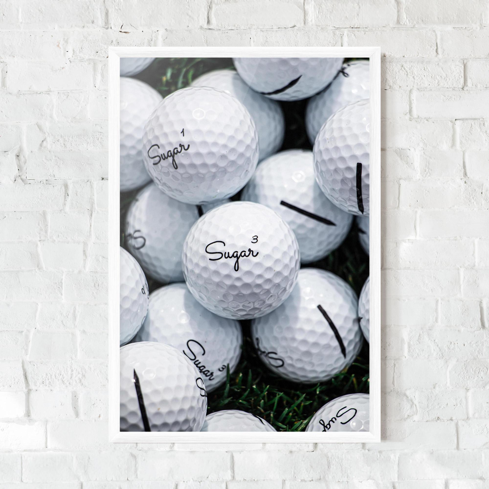 Gerahmte Poster Sugar Golf Balls mockup 0