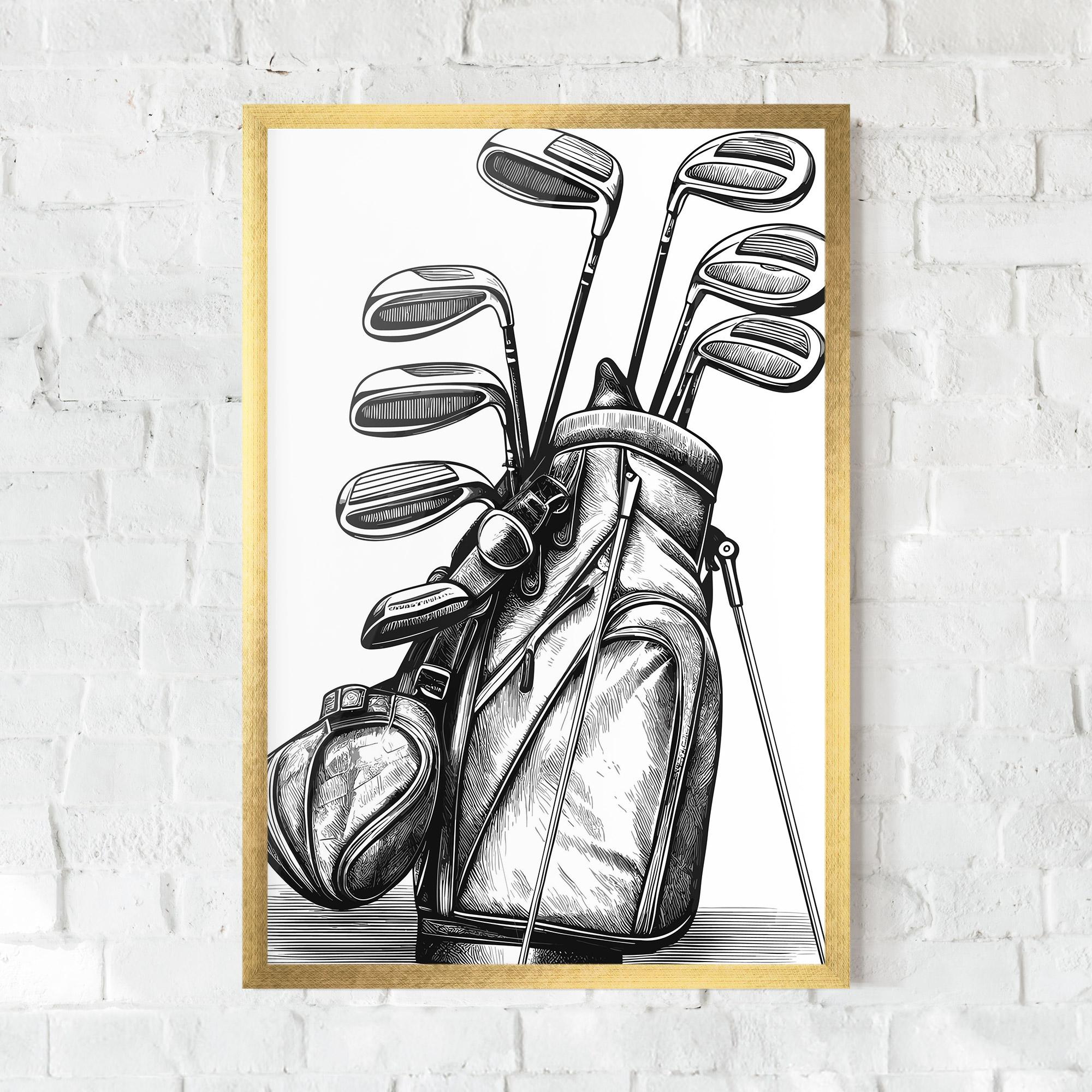 Gerahmte Poster Golf Club mockup 0