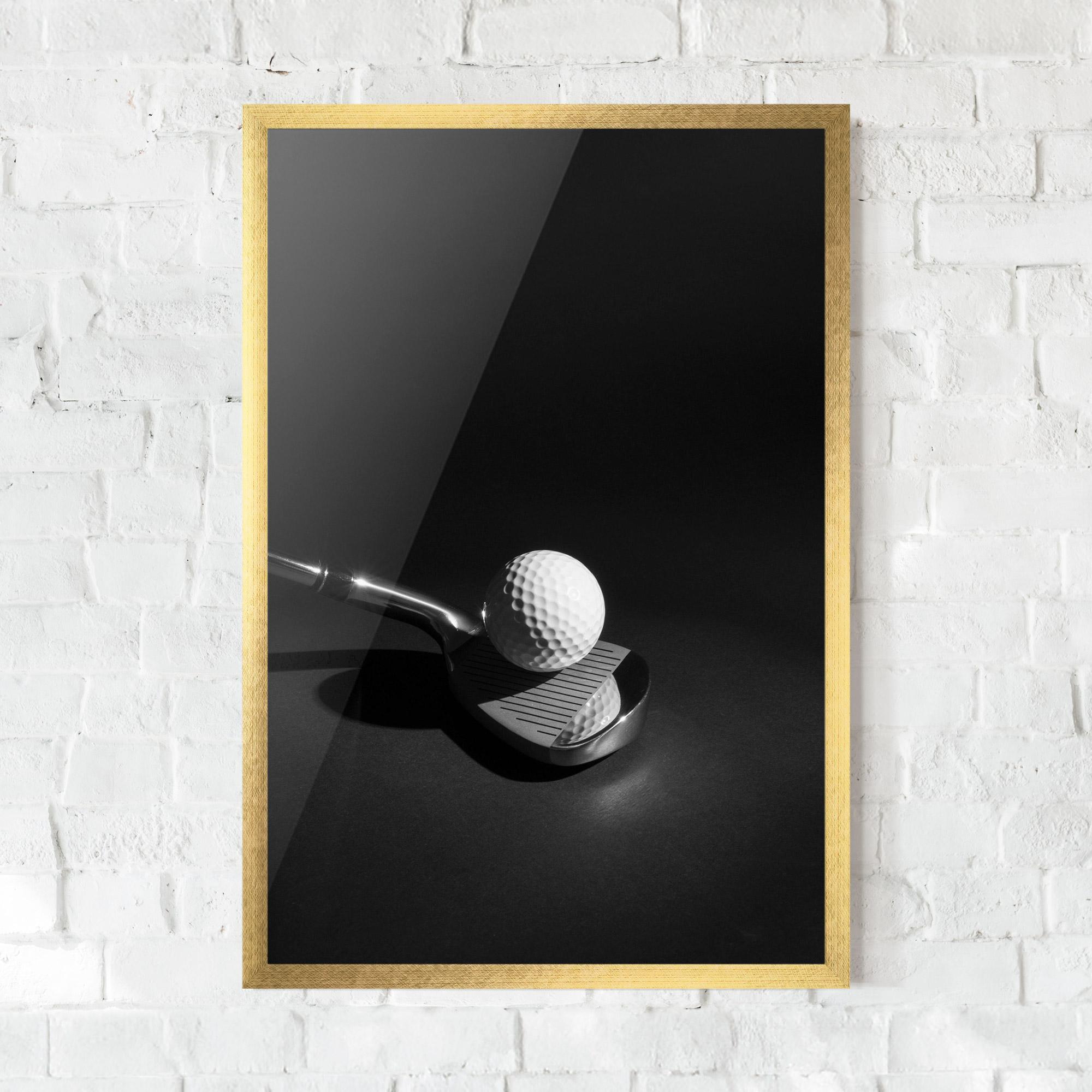 Gerahmte Poster Golf Equipment mockup 0