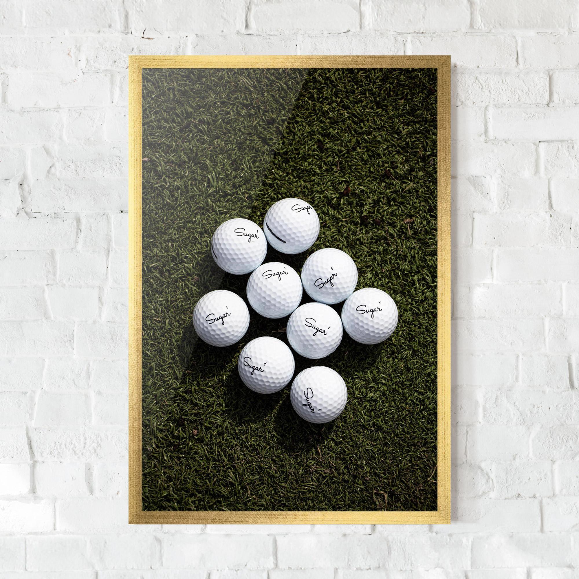 Gerahmte Poster Sugar 1 Golf Balls mockup 0