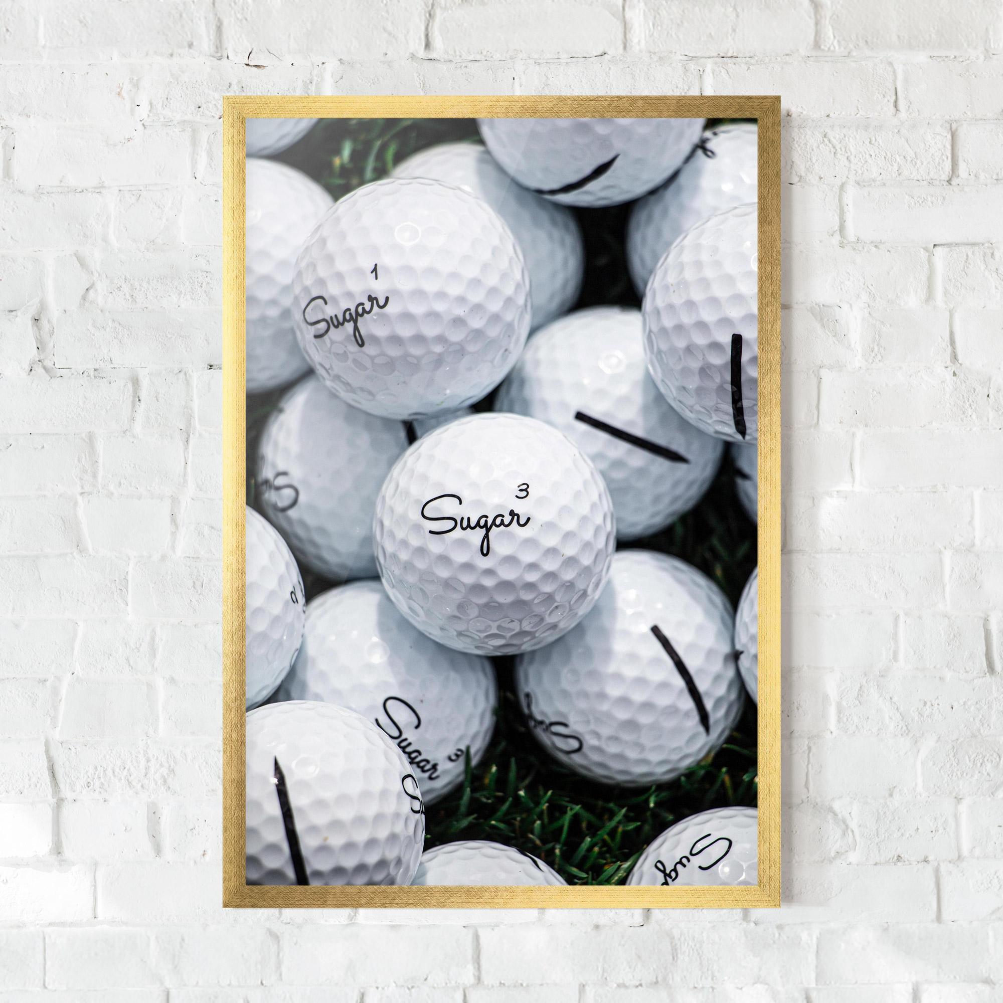 Gerahmte Poster Sugar Golf Balls mockup 0