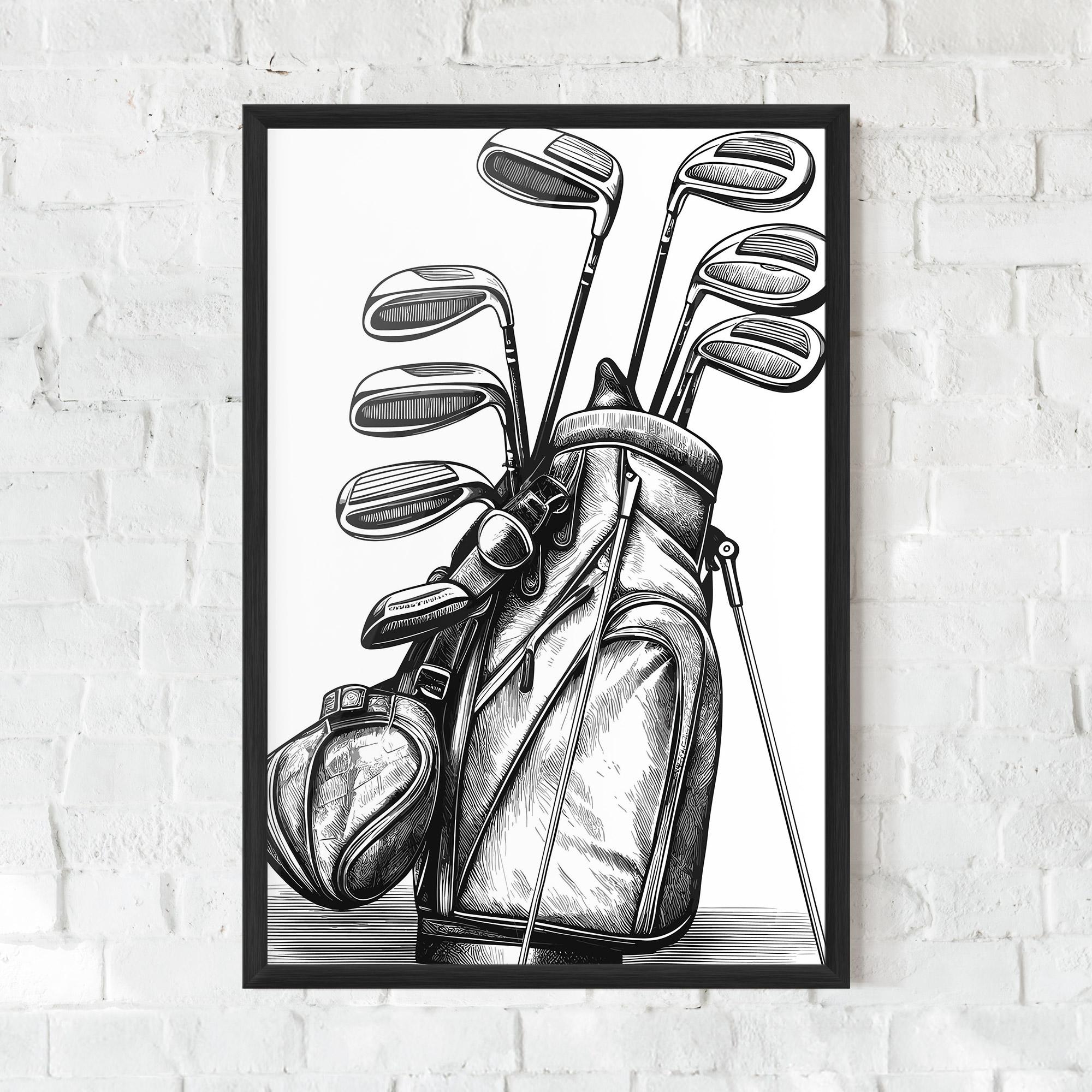 Gerahmte Poster Golf Club mockup 0
