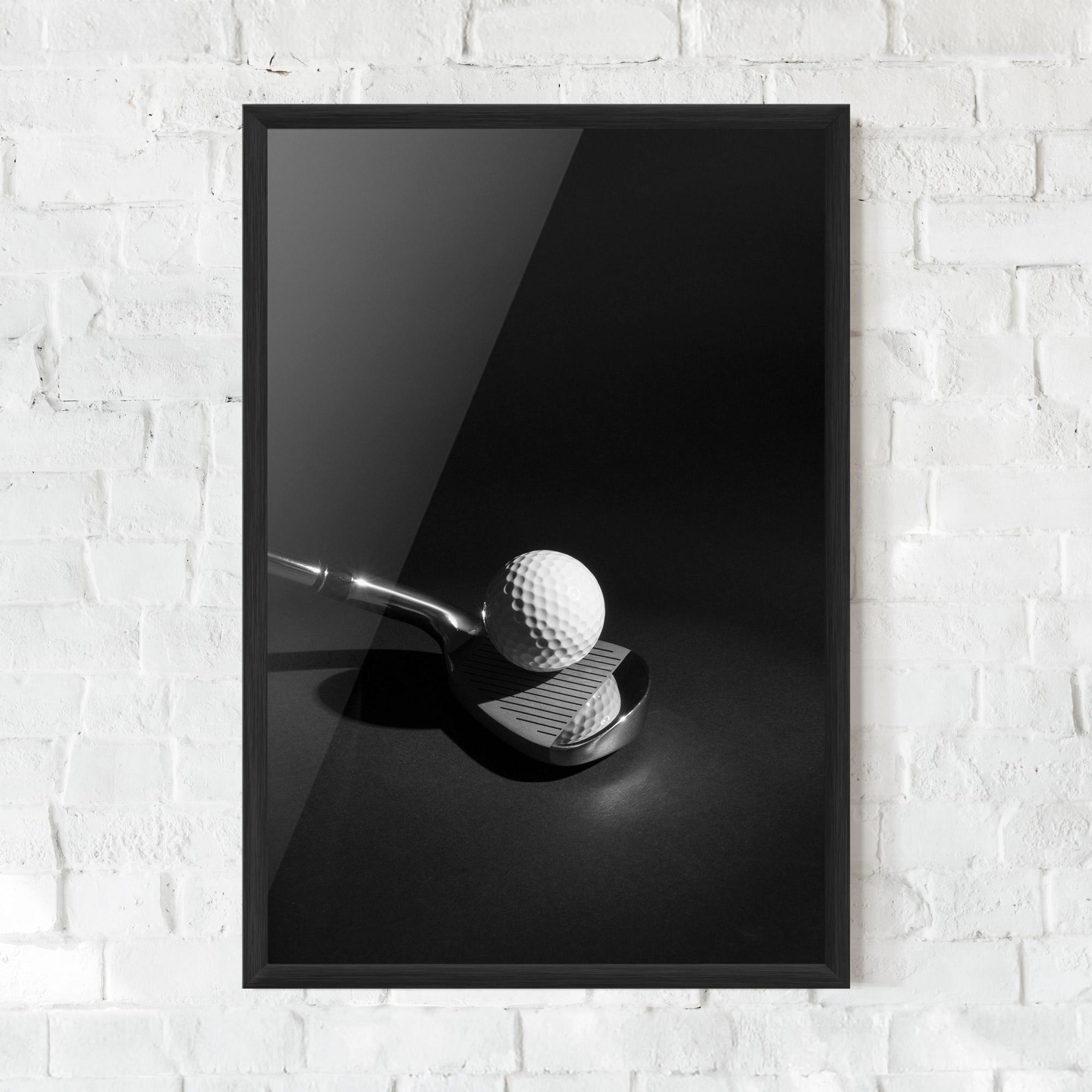 Gerahmte Poster Golf Equipment mockup 0