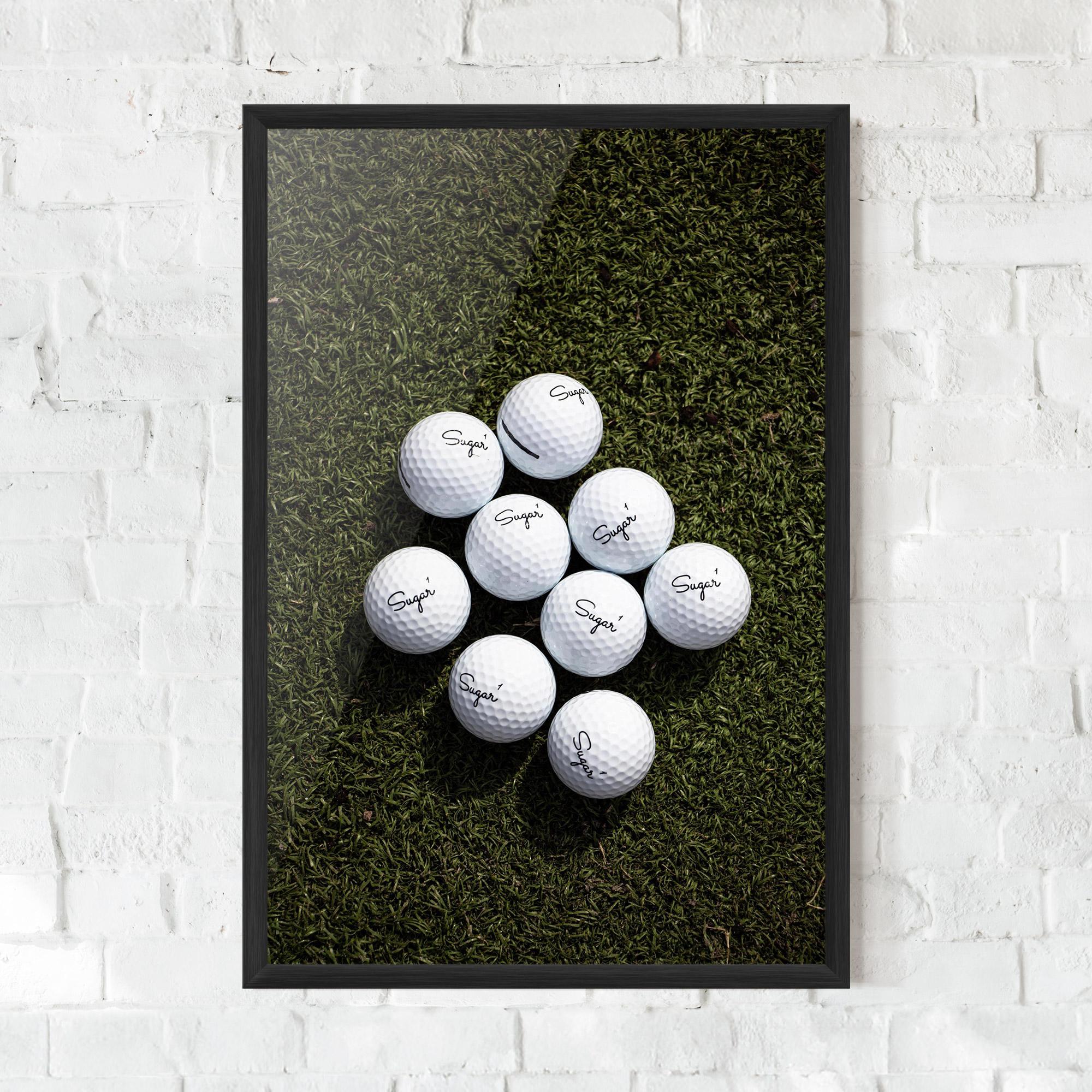 Gerahmte Poster Sugar 1 Golf Balls mockup 0