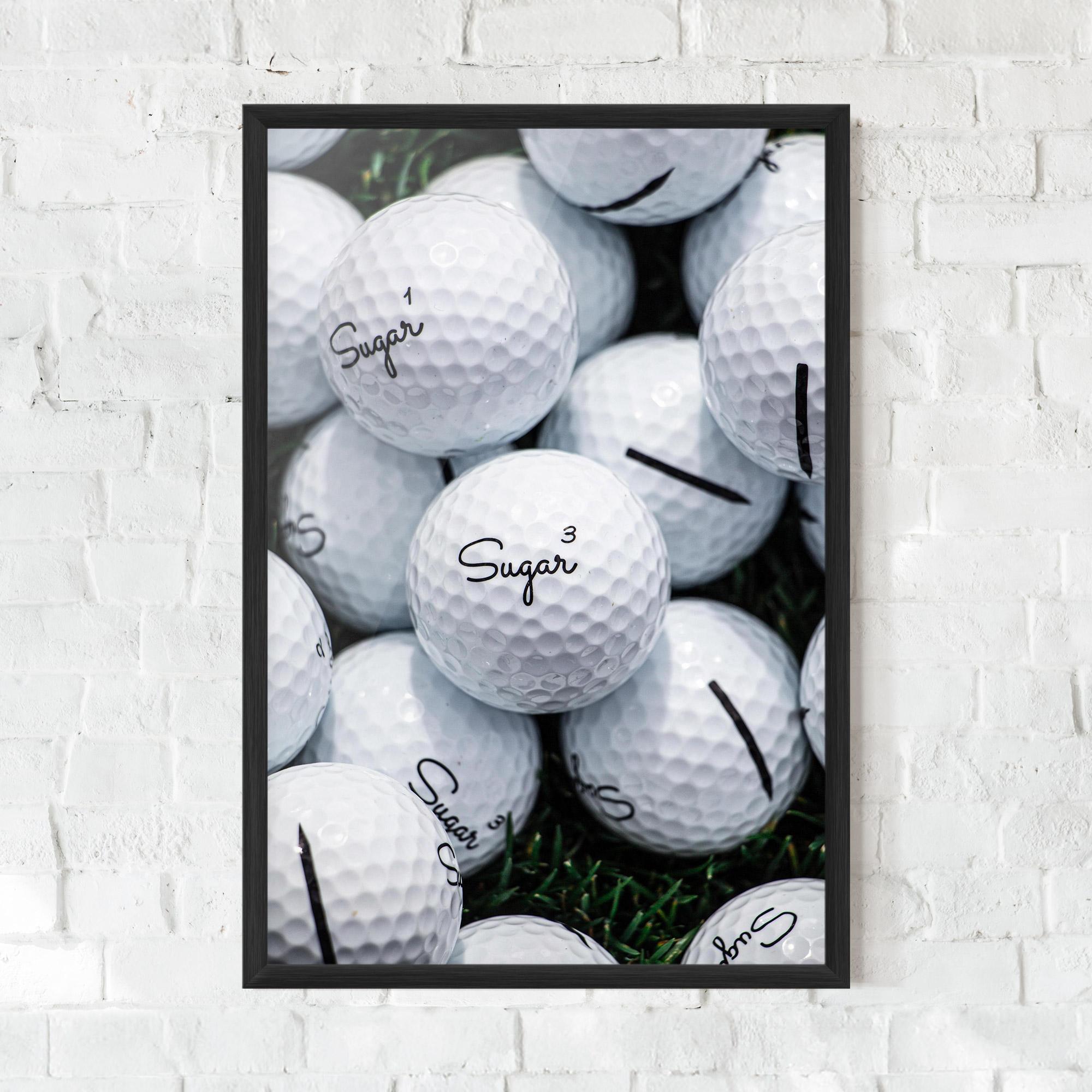 Gerahmte Poster Sugar Golf Balls mockup 0