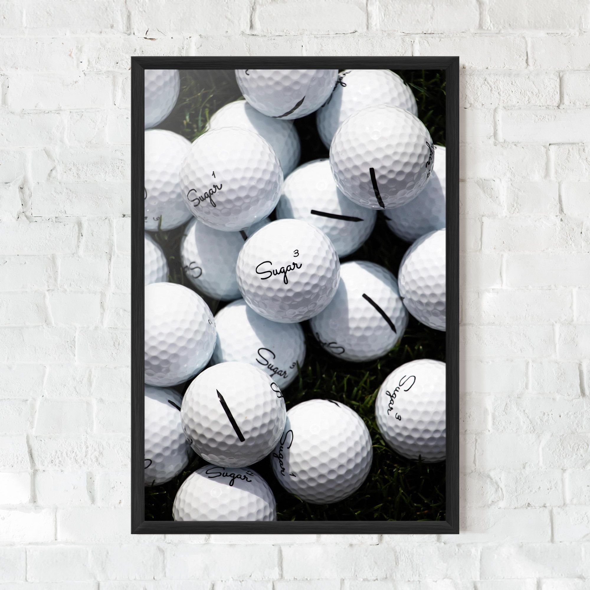 White Sugar Golf Balls mockup 0