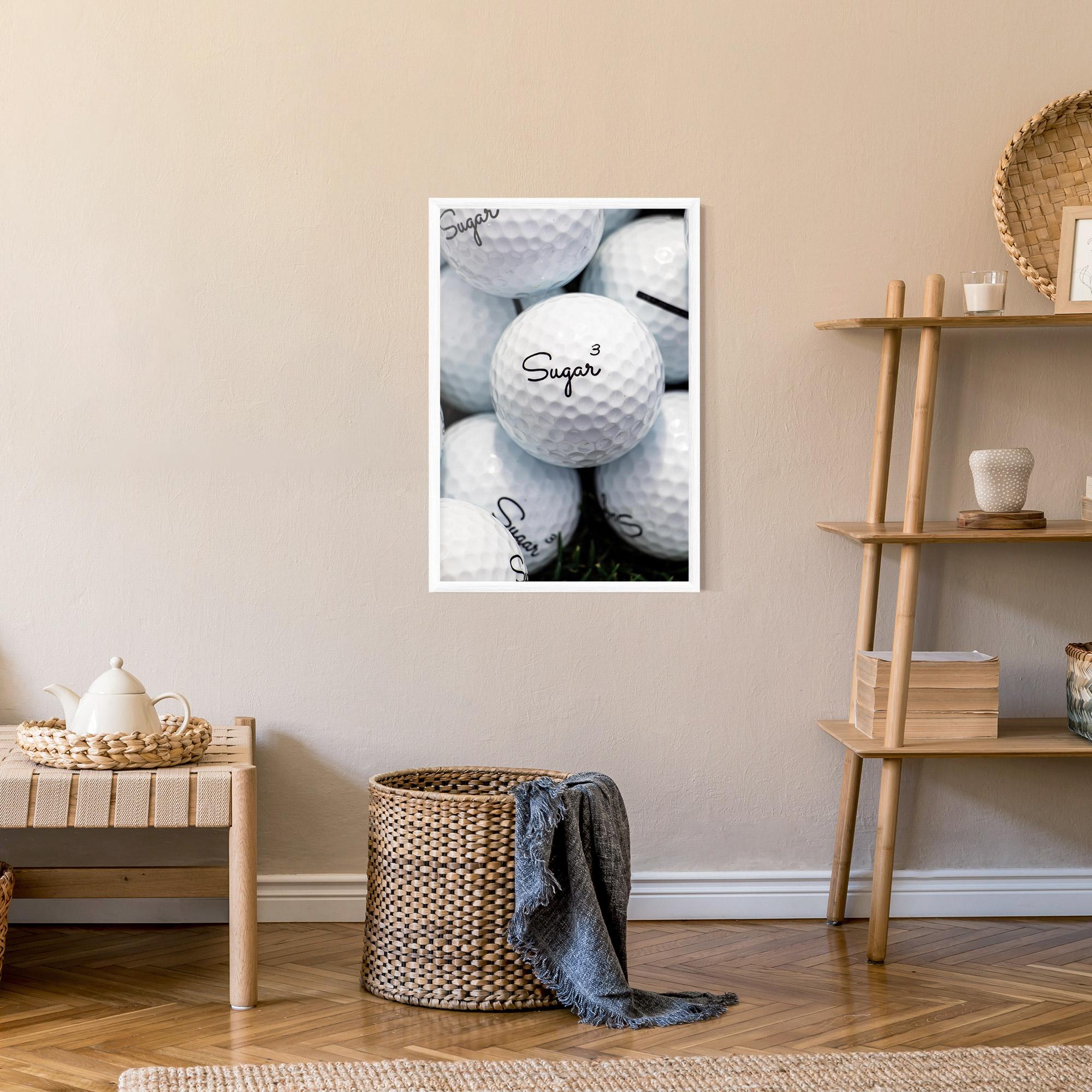 Gerahmte Poster Sugar Ball Close Up mockup 9