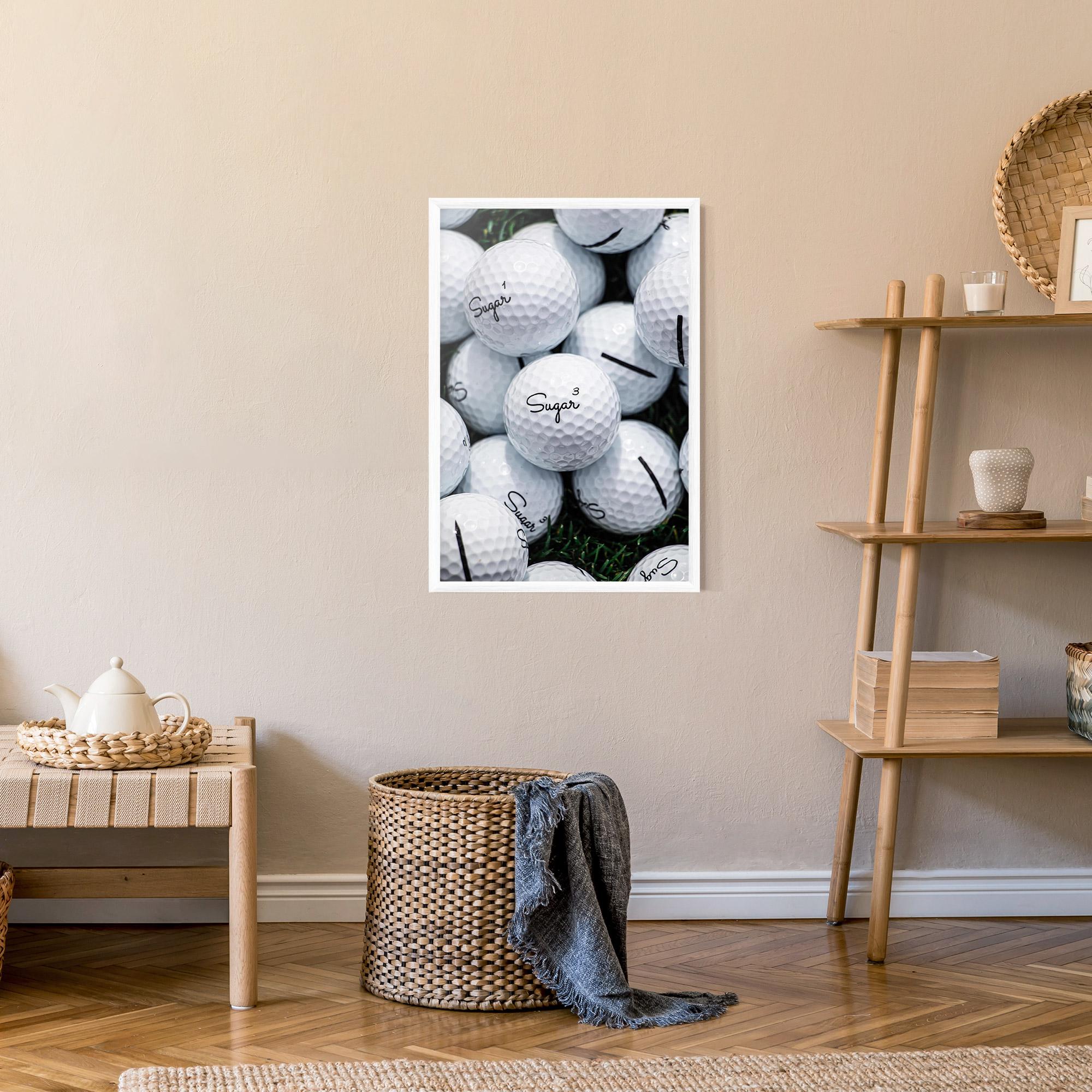 Gerahmte Poster Sugar Golf Balls mockup 9
