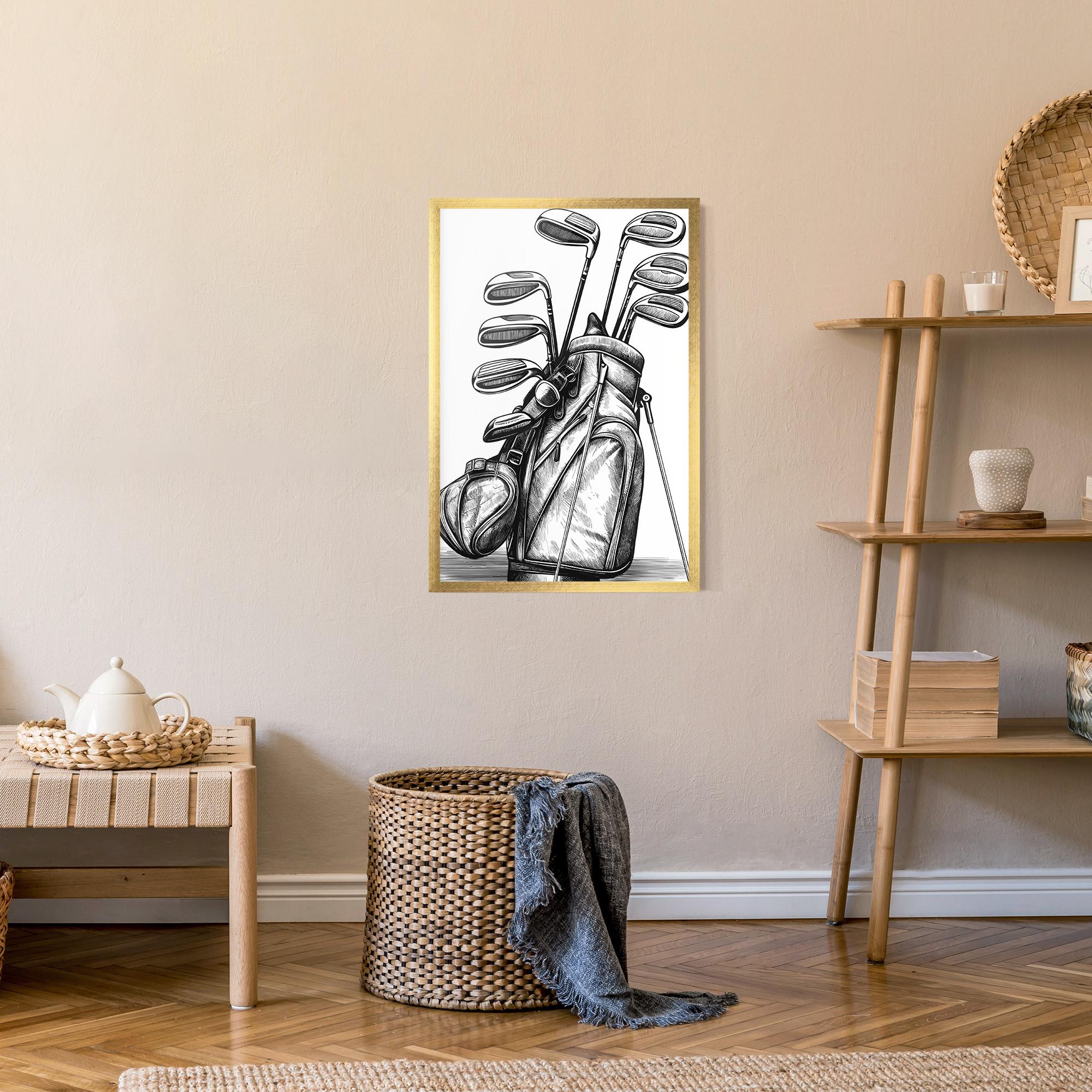 Gerahmte Poster Golf Club mockup 9