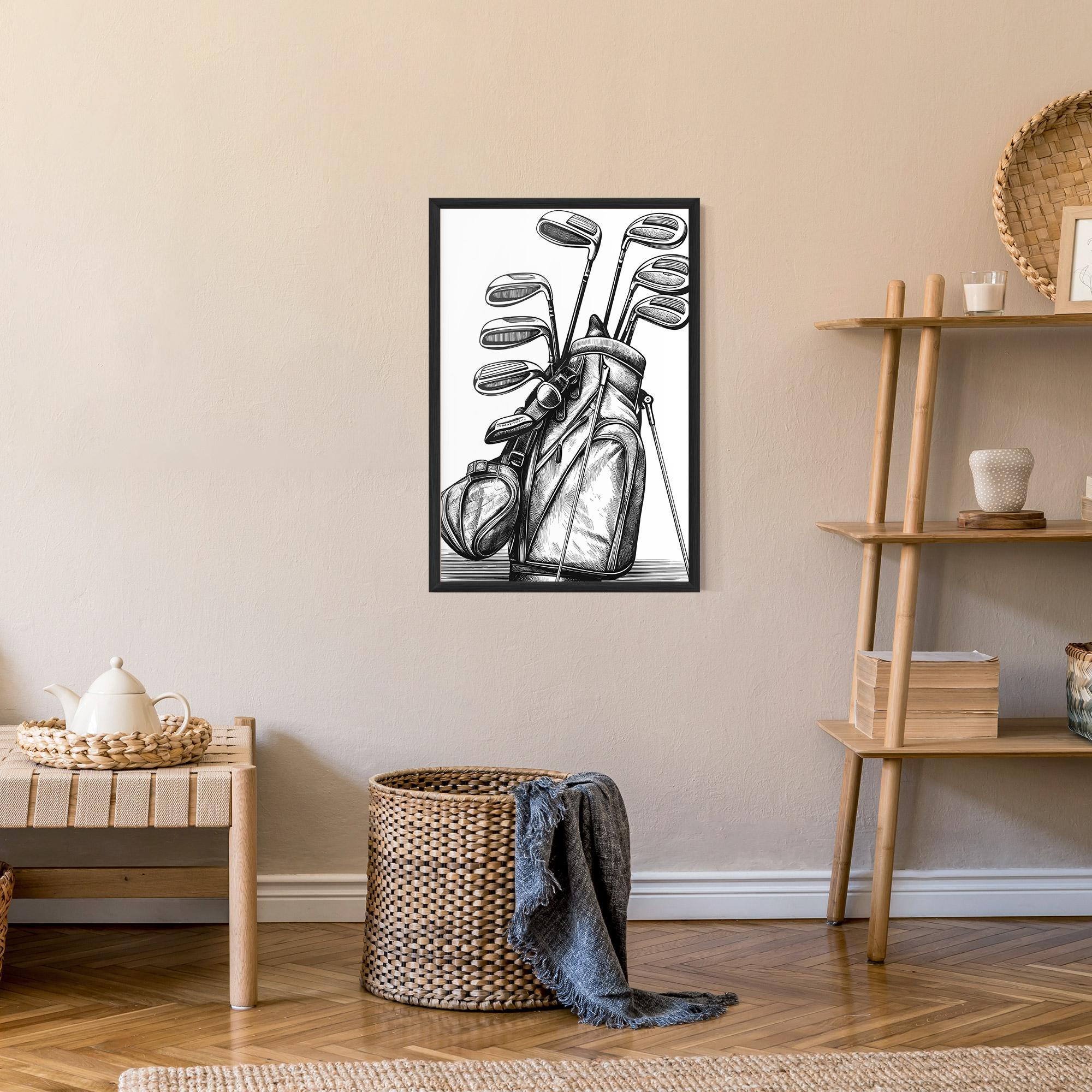 Gerahmte Poster Golf Club mockup 9