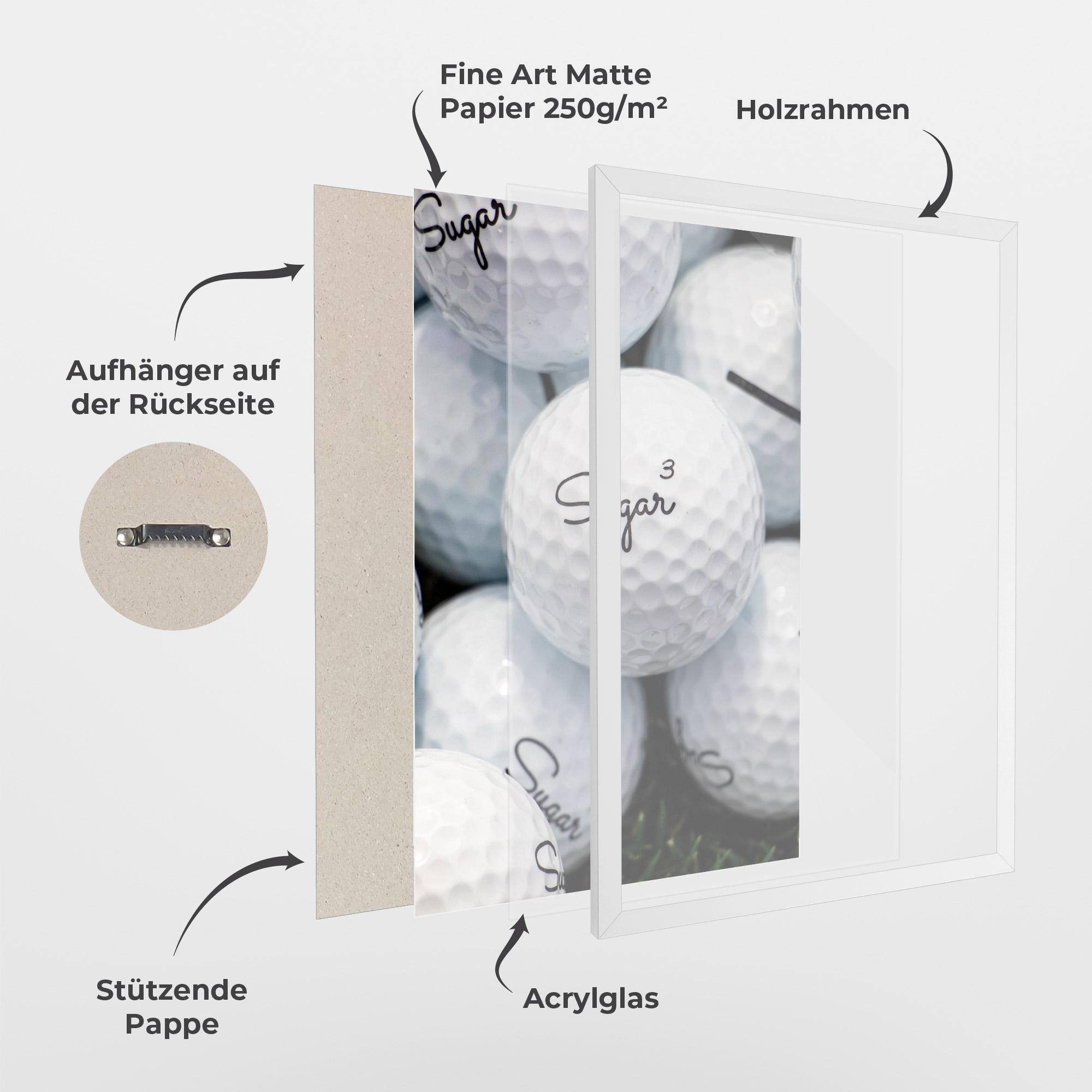 Gerahmte Poster Sugar Ball Close Up mockup 1