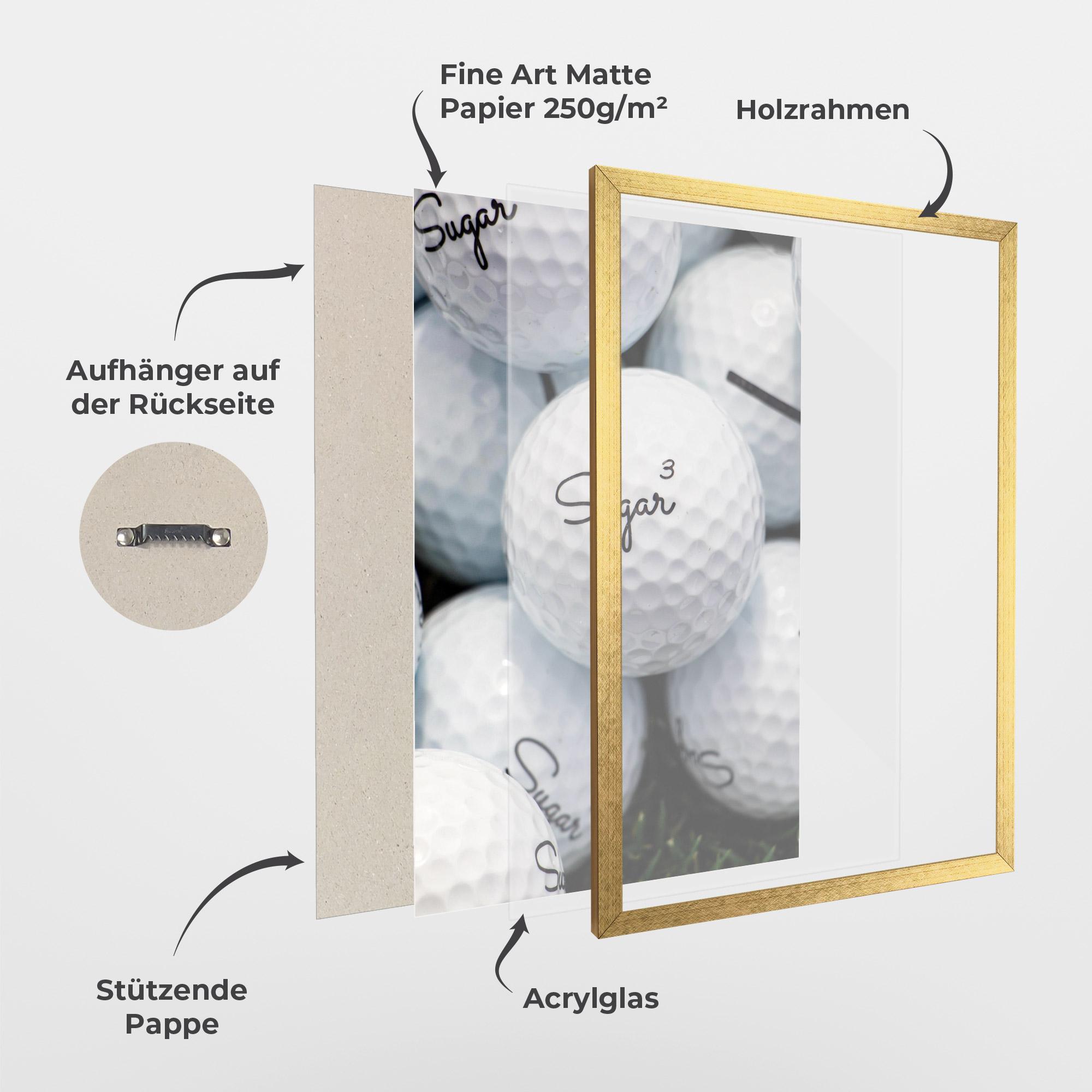 Gerahmte Poster Sugar Ball Close Up mockup 1