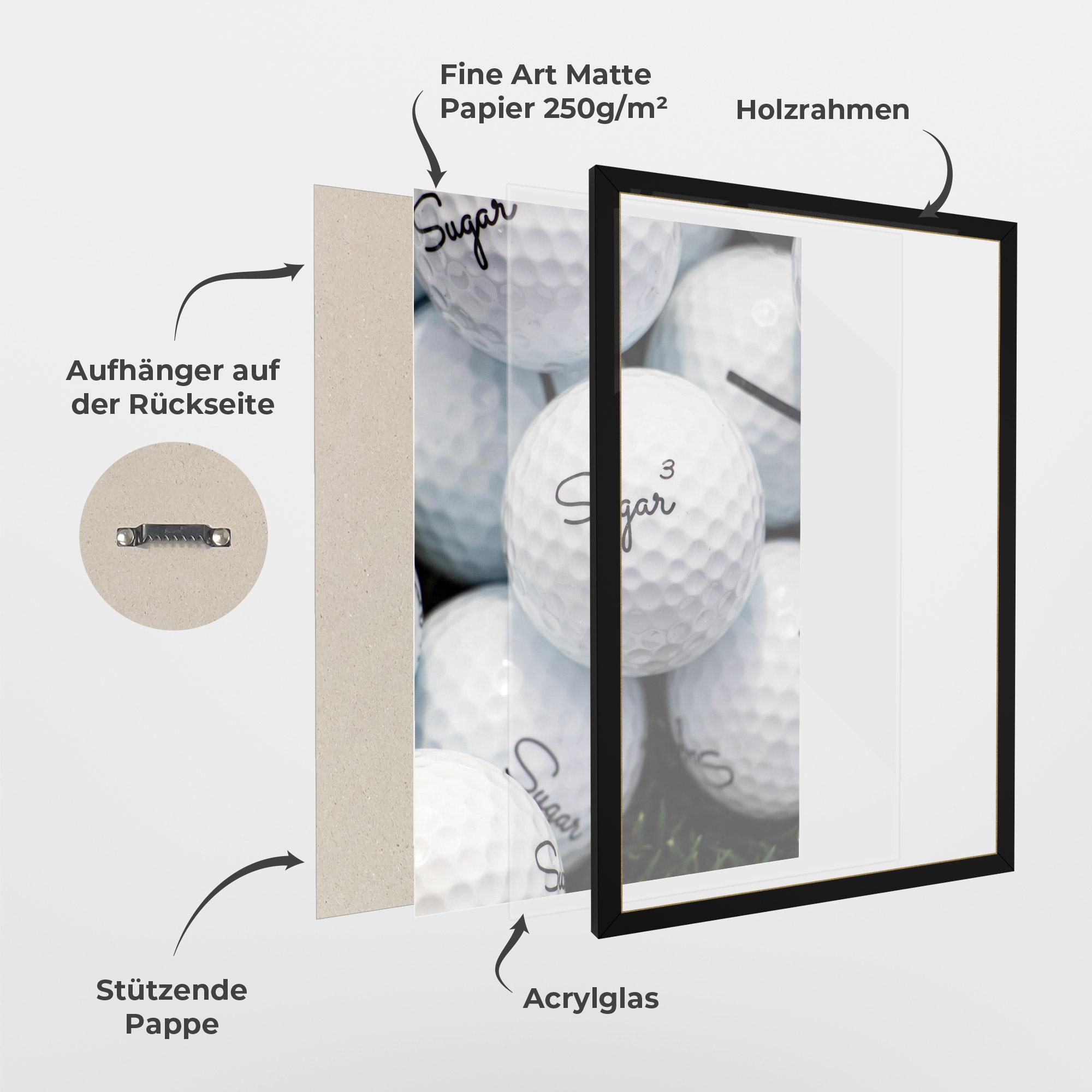 Gerahmte Poster Sugar Ball Close Up mockup 1