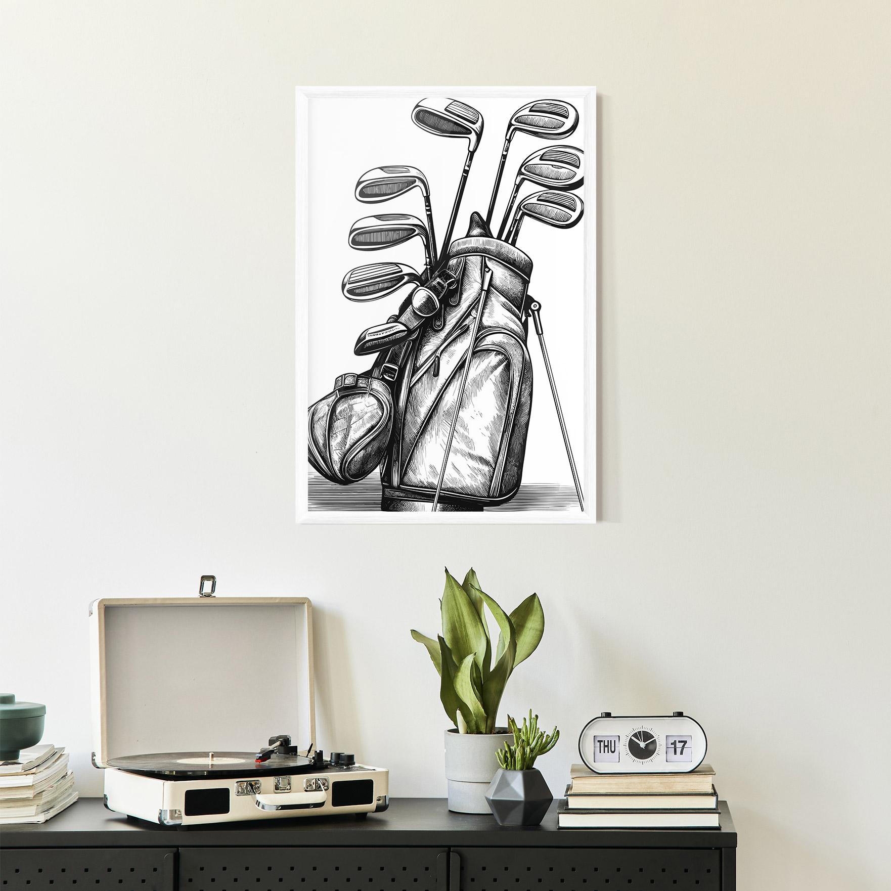 Gerahmte Poster Golf Club mockup 2