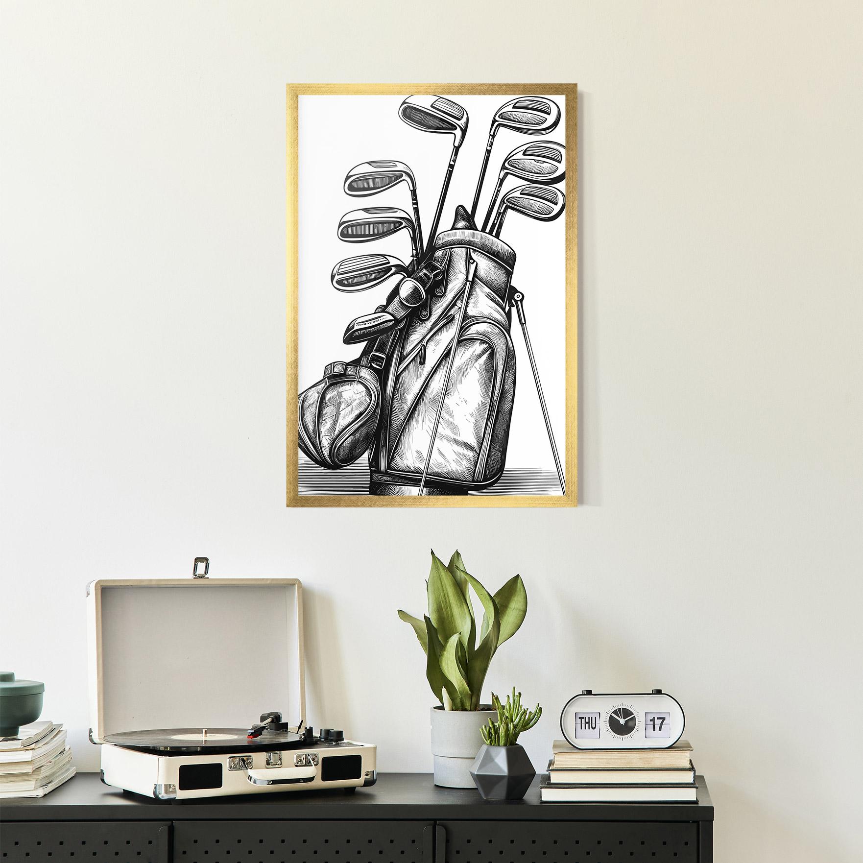 Gerahmte Poster Golf Club mockup 2