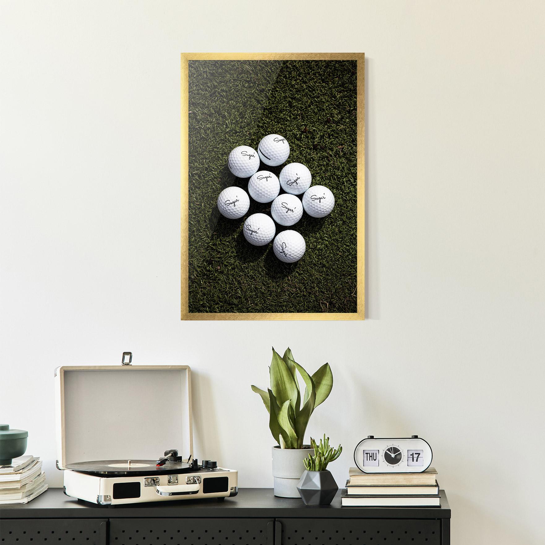 Gerahmte Poster Sugar 1 Golf Balls mockup 2