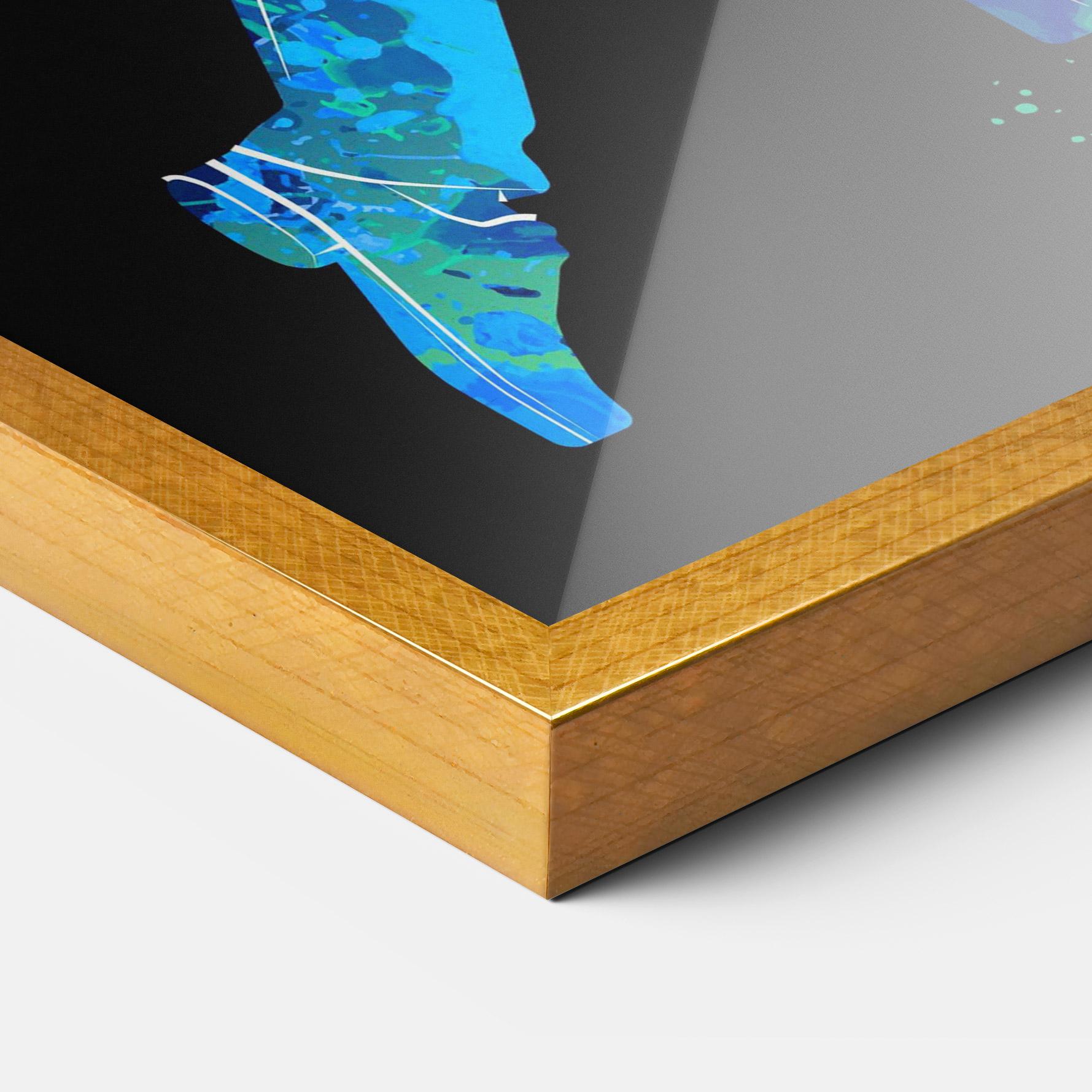 Gerahmte Poster Color Mix Golf mockup 3