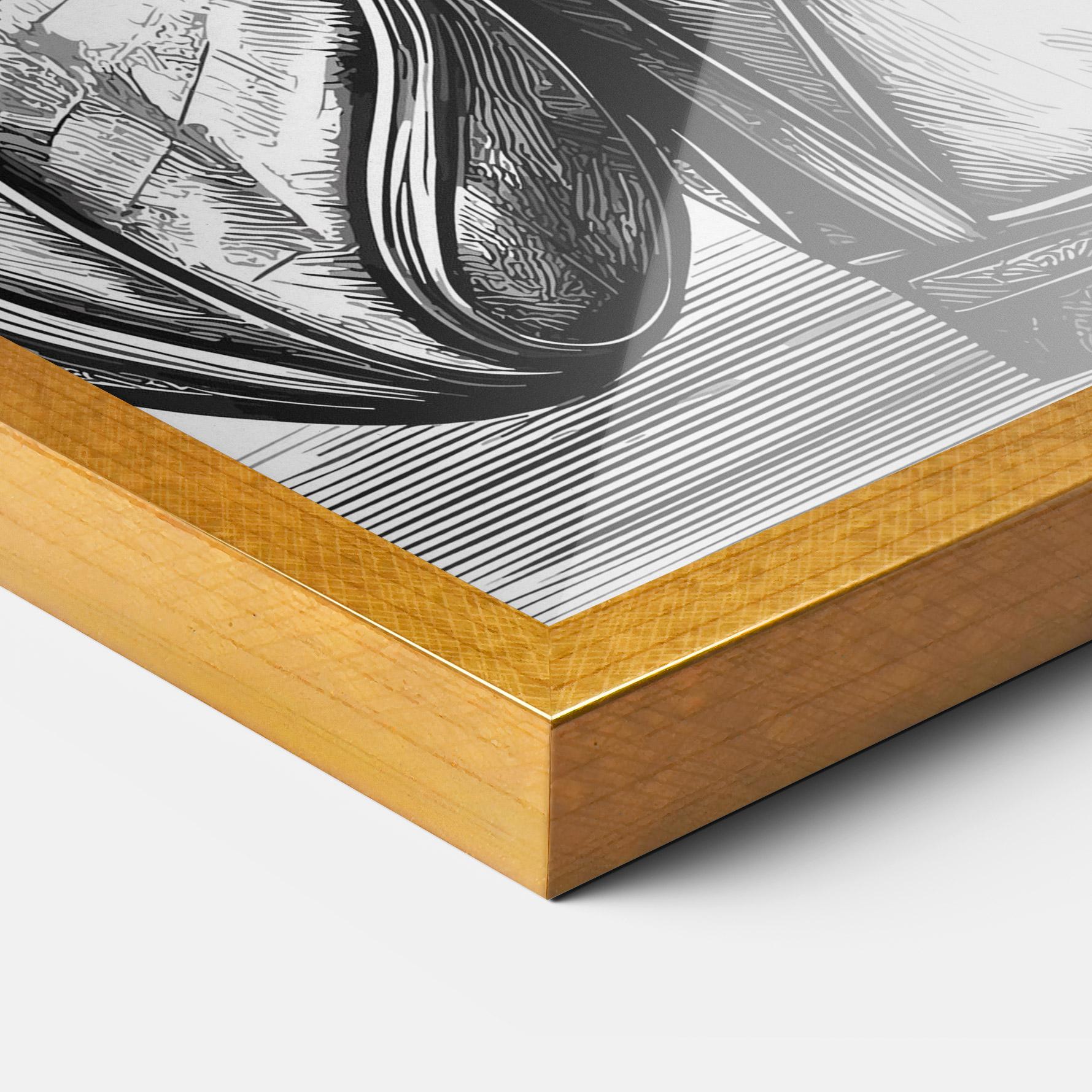 Gerahmte Poster Golf Club mockup 3