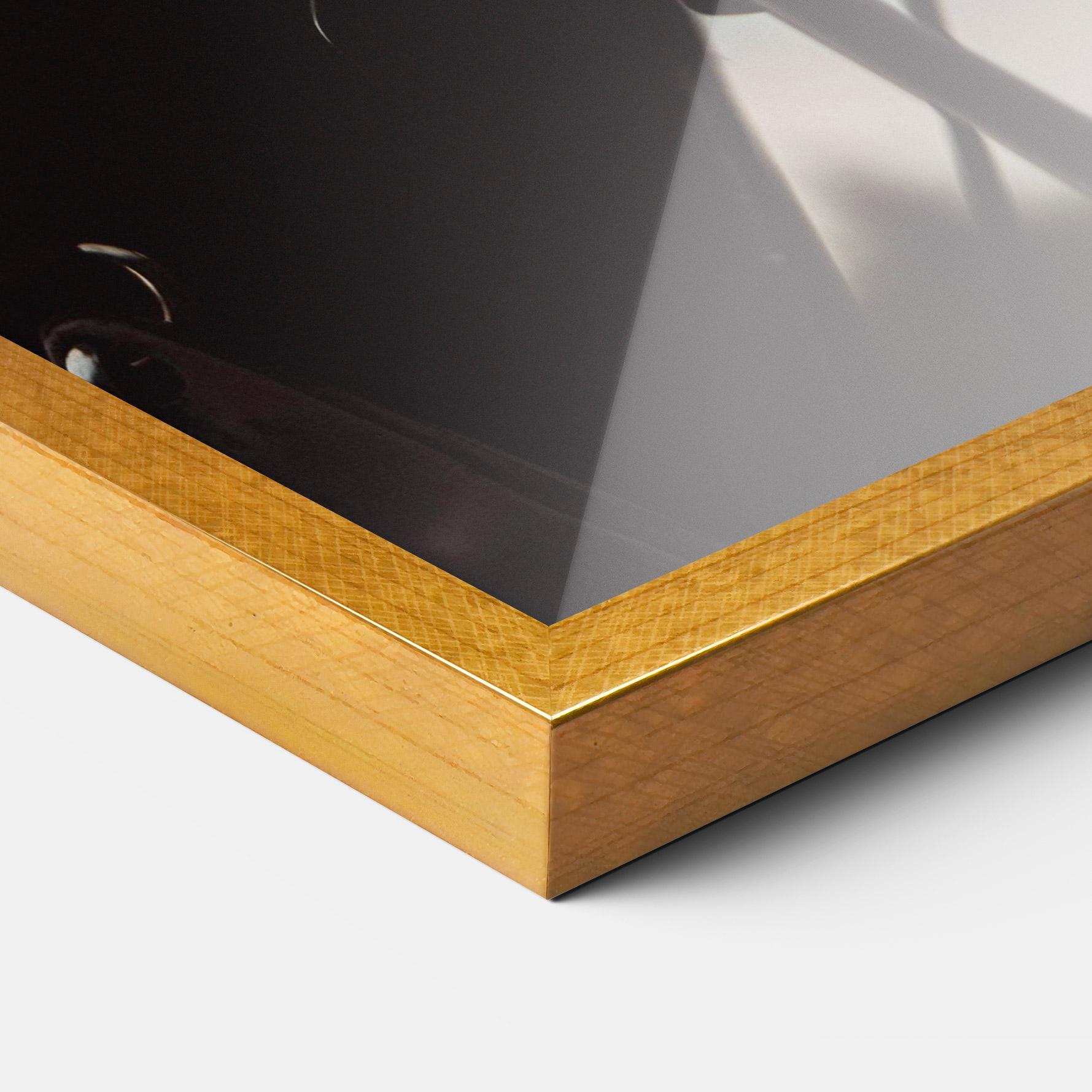 Gerahmte Poster Golf Set Shilouette mockup 3