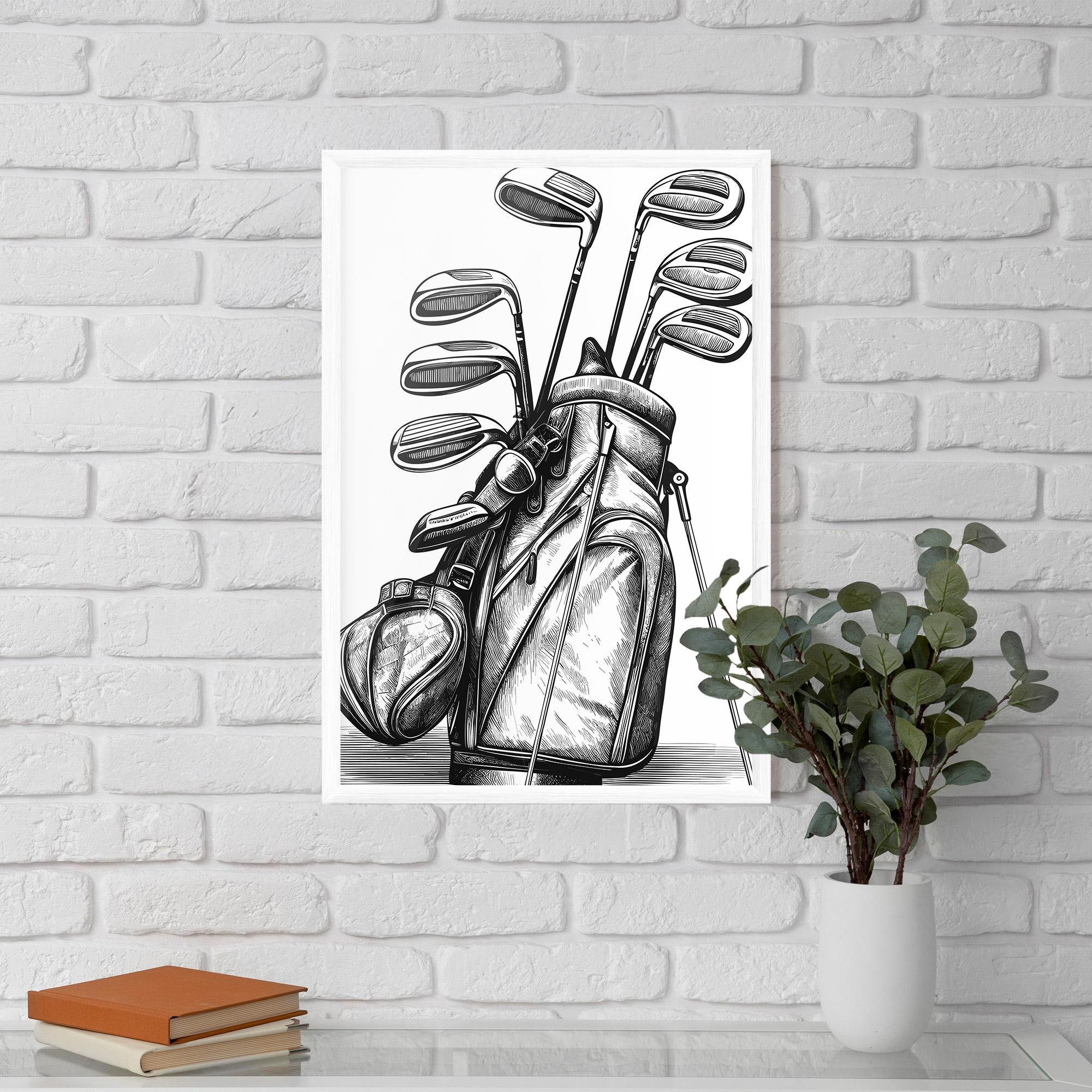 Gerahmte Poster Golf Club mockup 5
