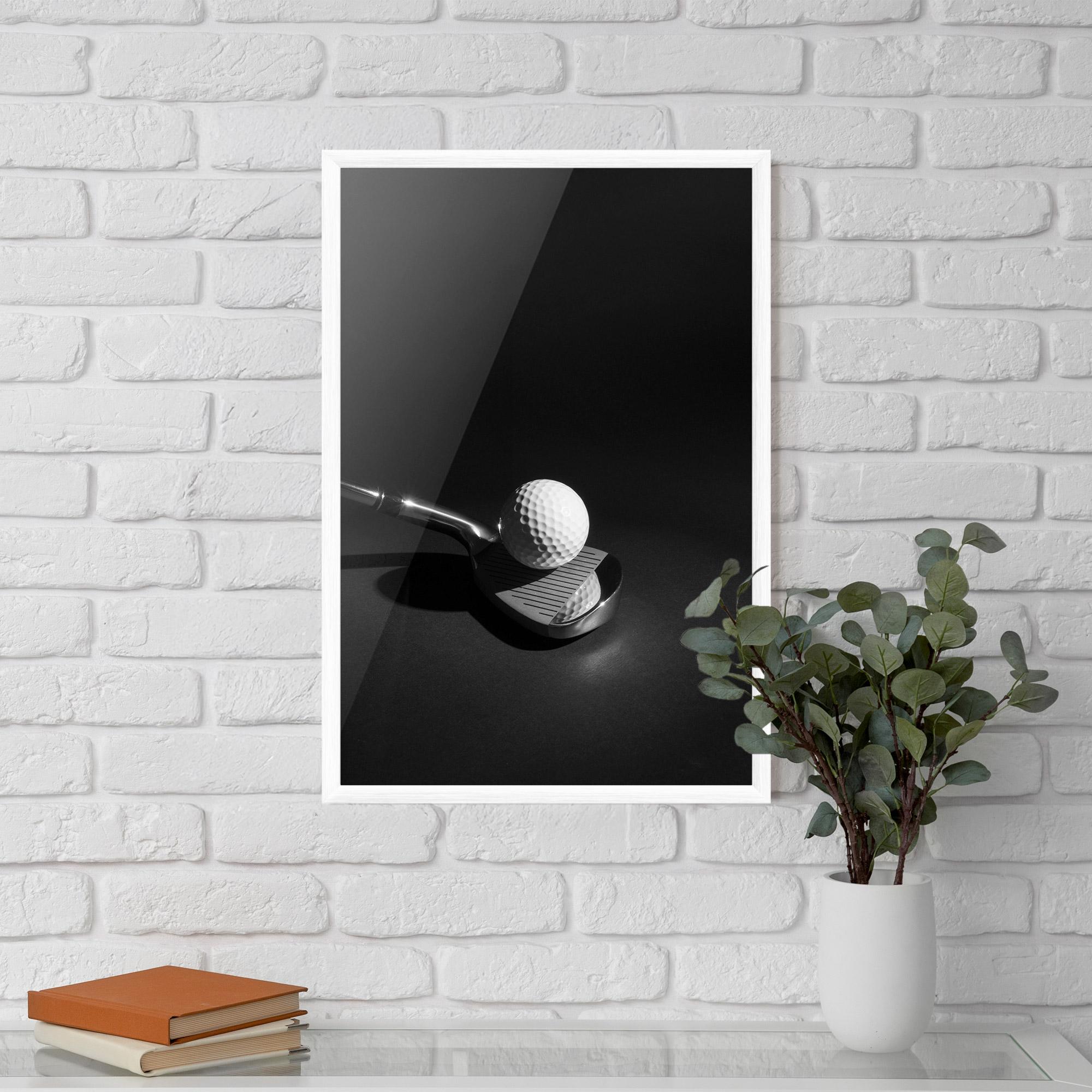 Gerahmte Poster Golf Equipment mockup 5