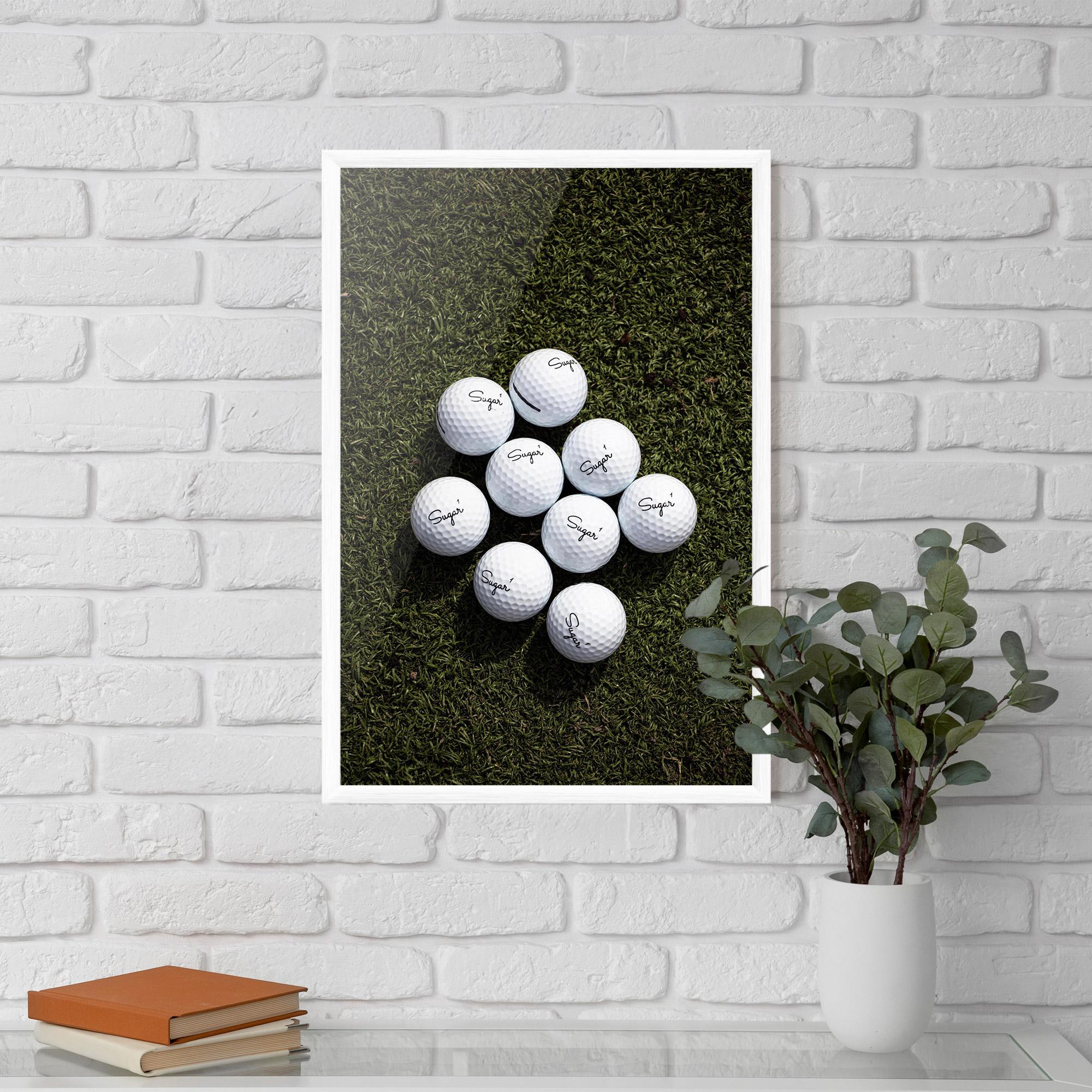 Gerahmte Poster Sugar 1 Golf Balls mockup 5