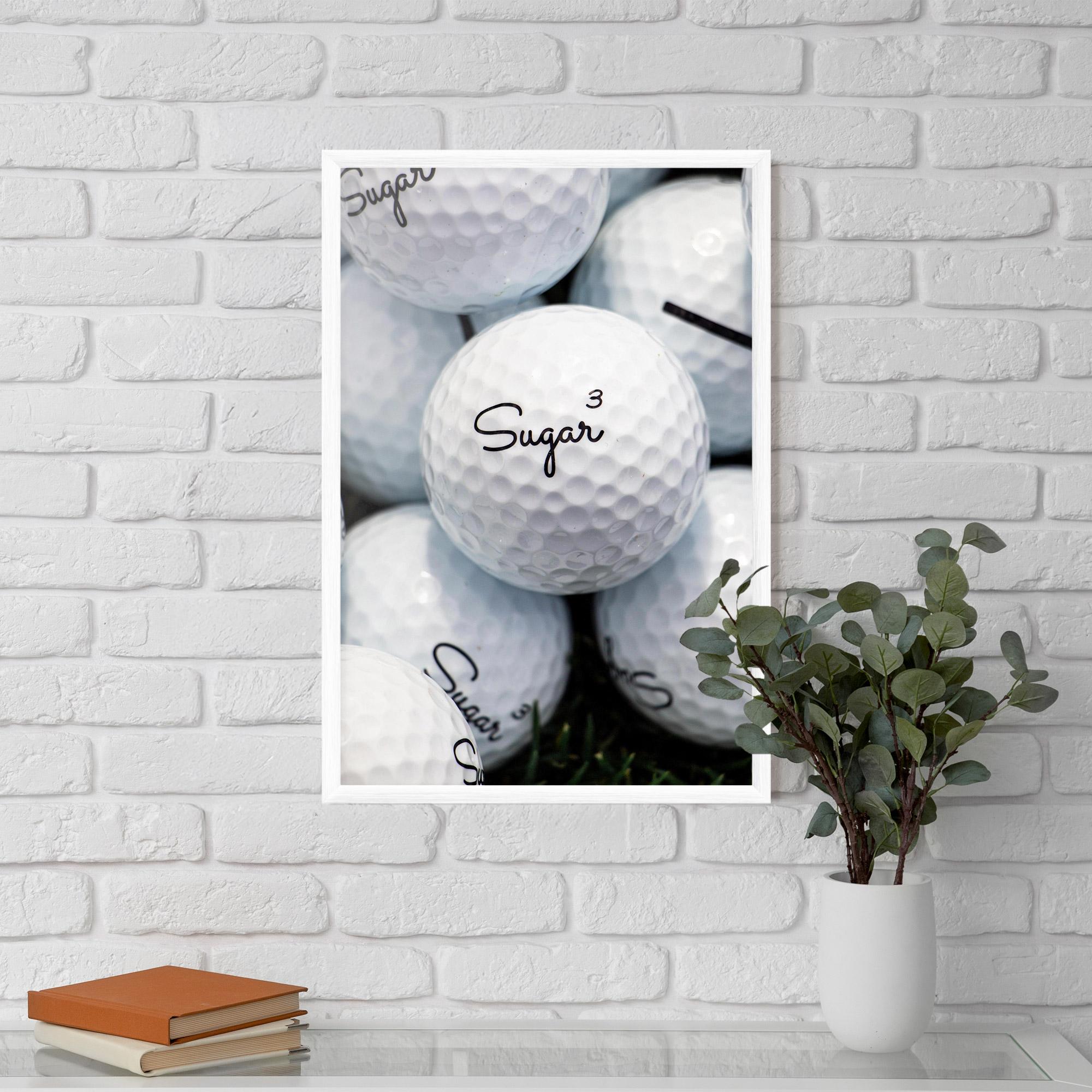 Gerahmte Poster Sugar Ball Close Up mockup 5