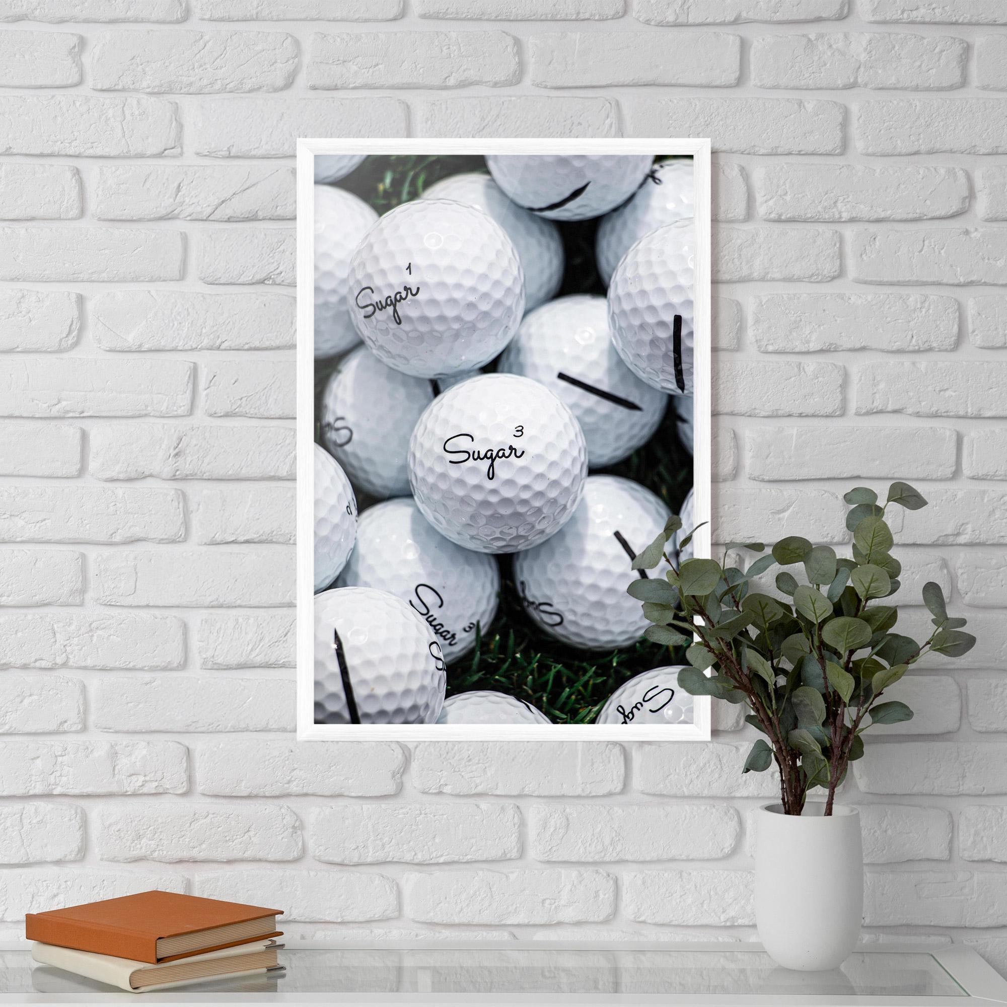 Gerahmte Poster Sugar Golf Balls mockup 5