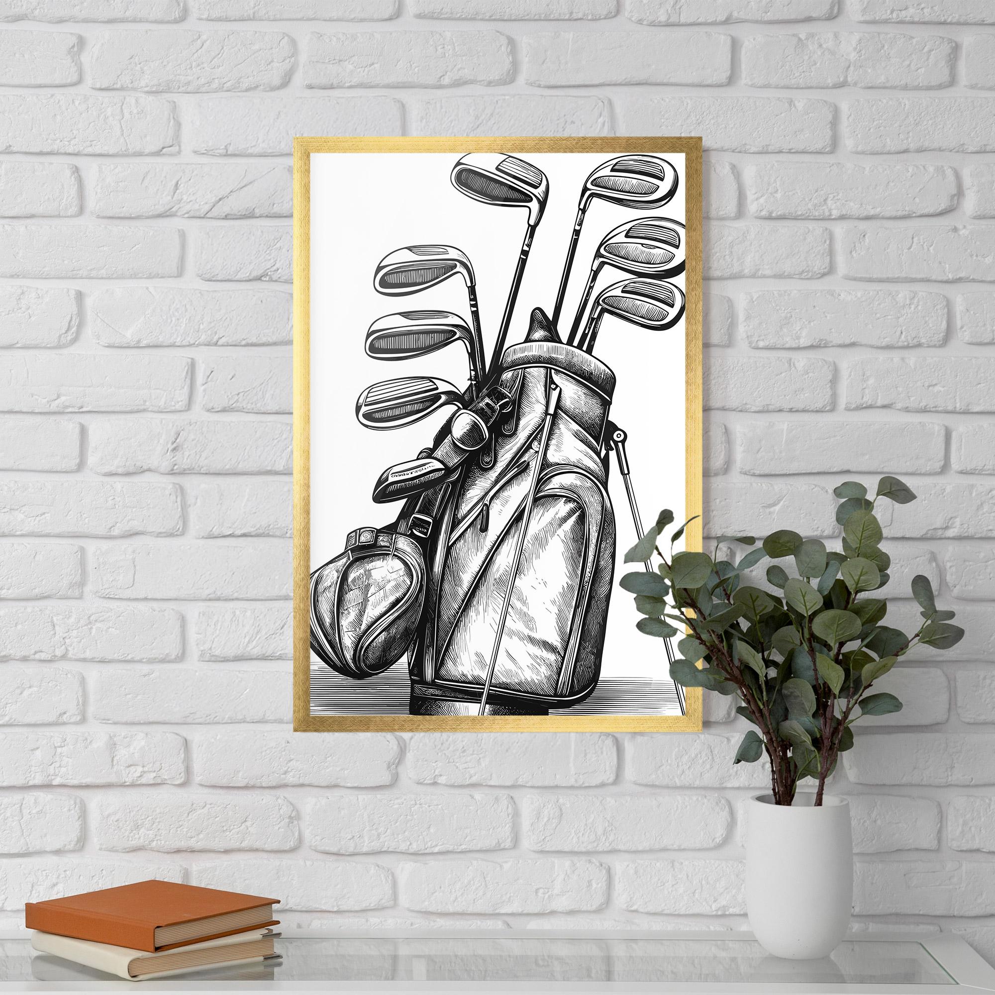 Gerahmte Poster Golf Club mockup 5